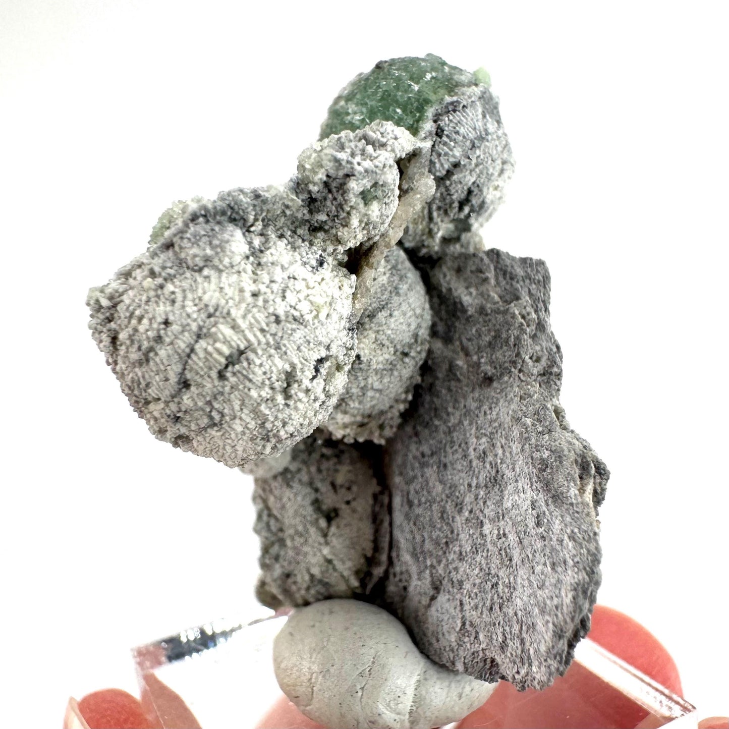 Wavellite (Arkansas, USA) | green crystal cluster, mineral specimen