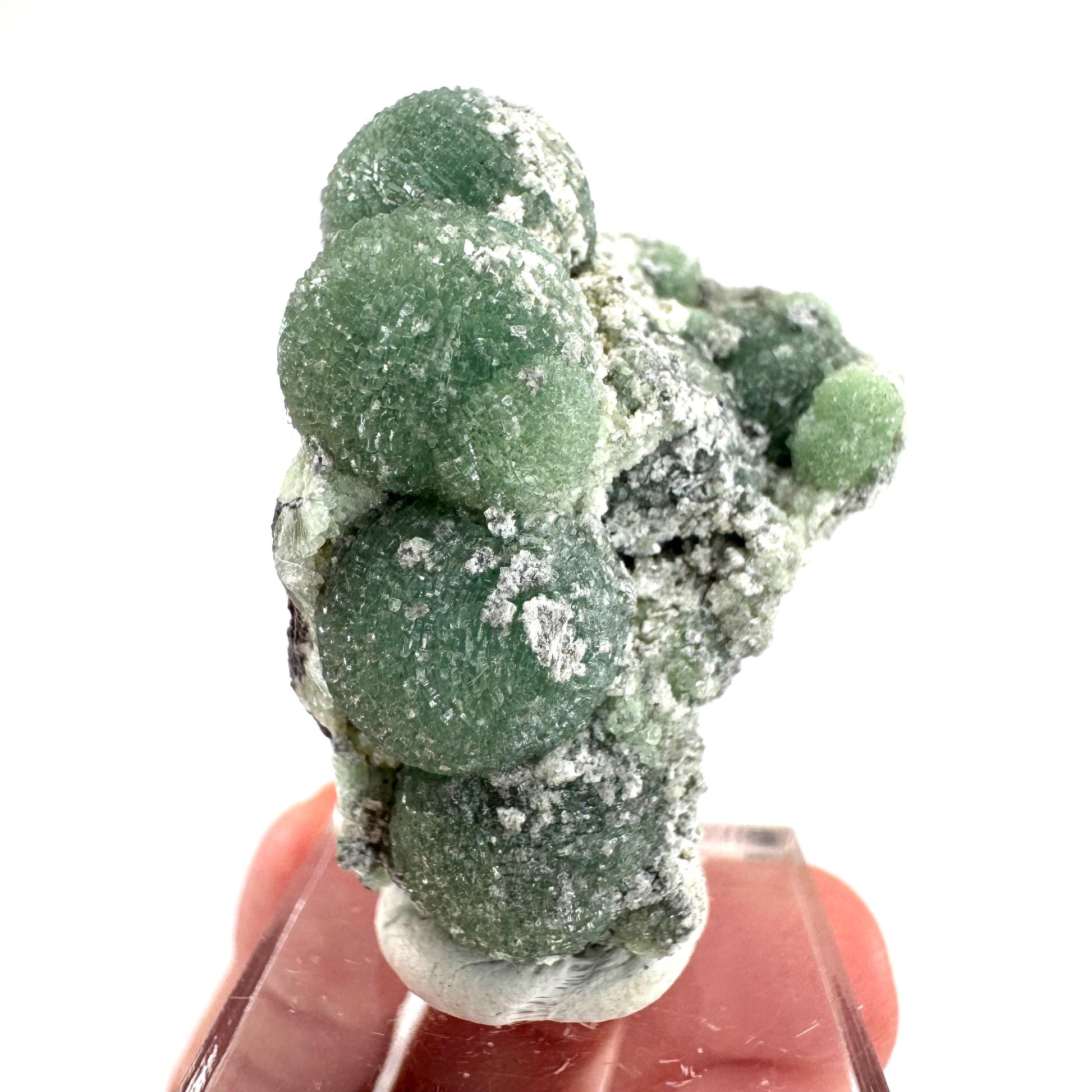 Wavellite (Arkansas, USA) | green crystal cluster, mineral specimen