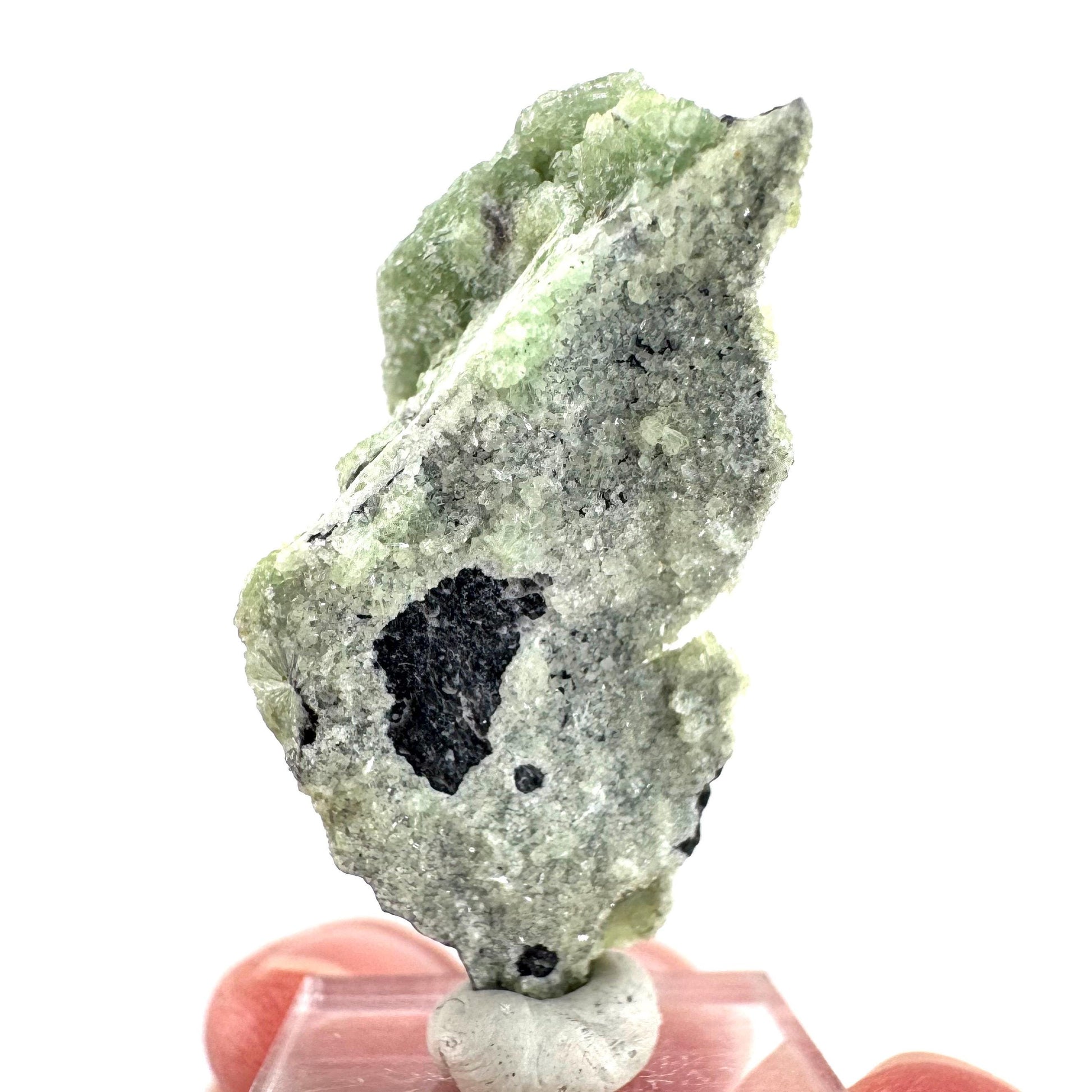 Wavellite (Arkansas, USA) | green crystal cluster, mineral specimen