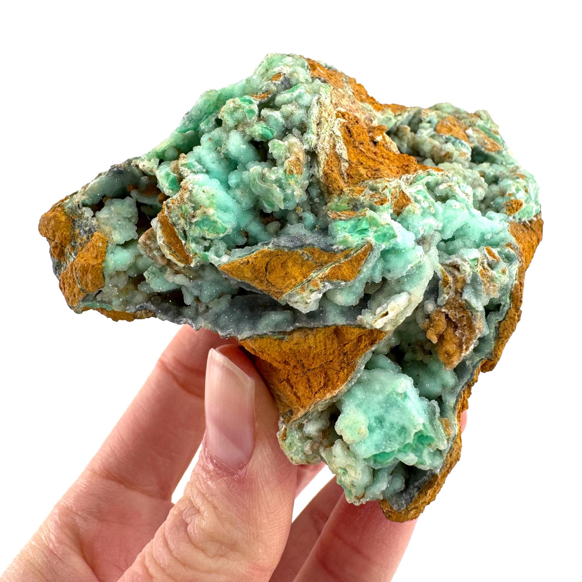 Mint Chrysoprase | Druzy Crystal, mineral specimen from Indonesia