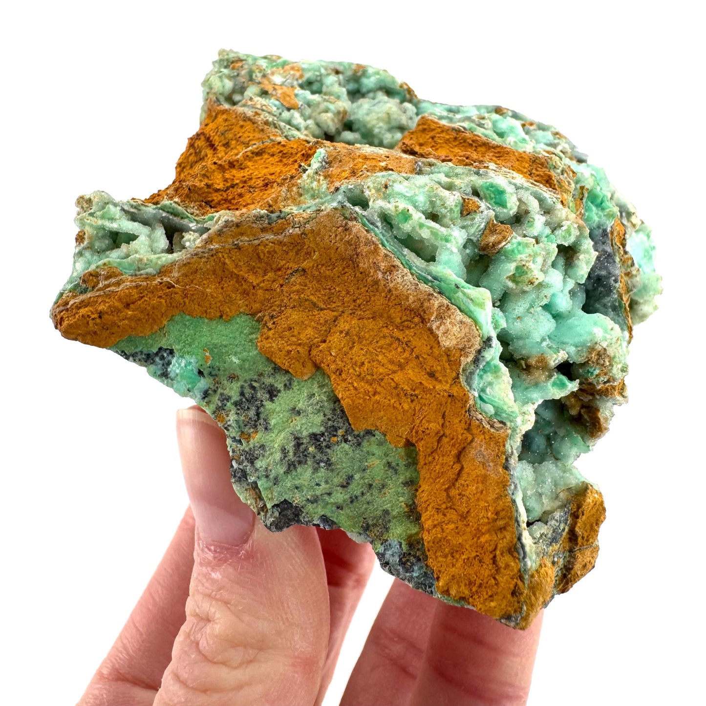 Mint Chrysoprase | Druzy Crystal, mineral specimen from Indonesia