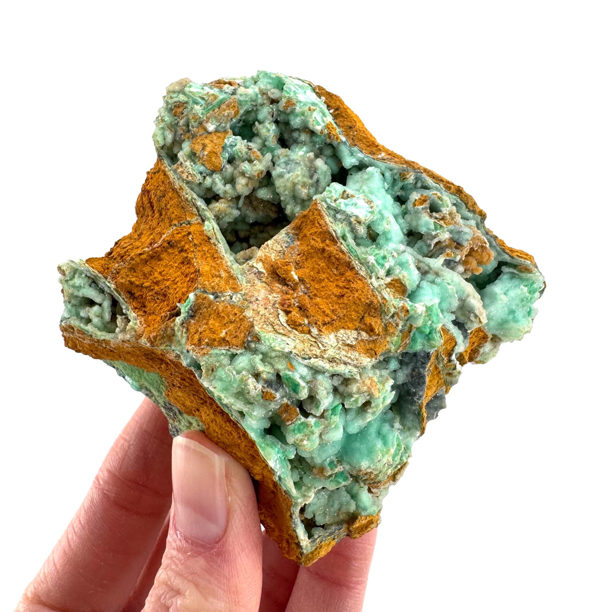 Mint Chrysoprase | Druzy Crystal, mineral specimen from Indonesia