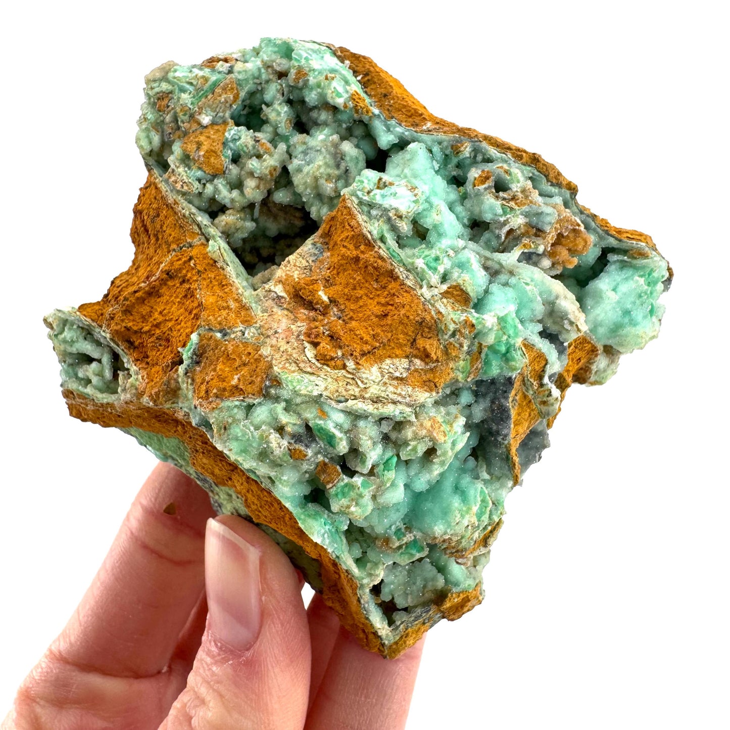 Mint Chrysoprase | Druzy Crystal, mineral specimen from Indonesia