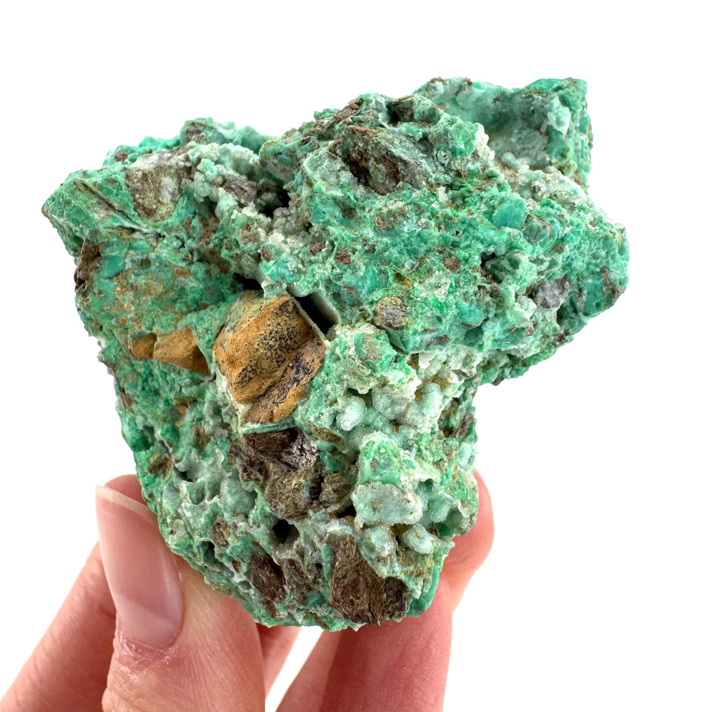 Mint Chrysoprase | Druzy Crystal, mineral specimen from Indonesia