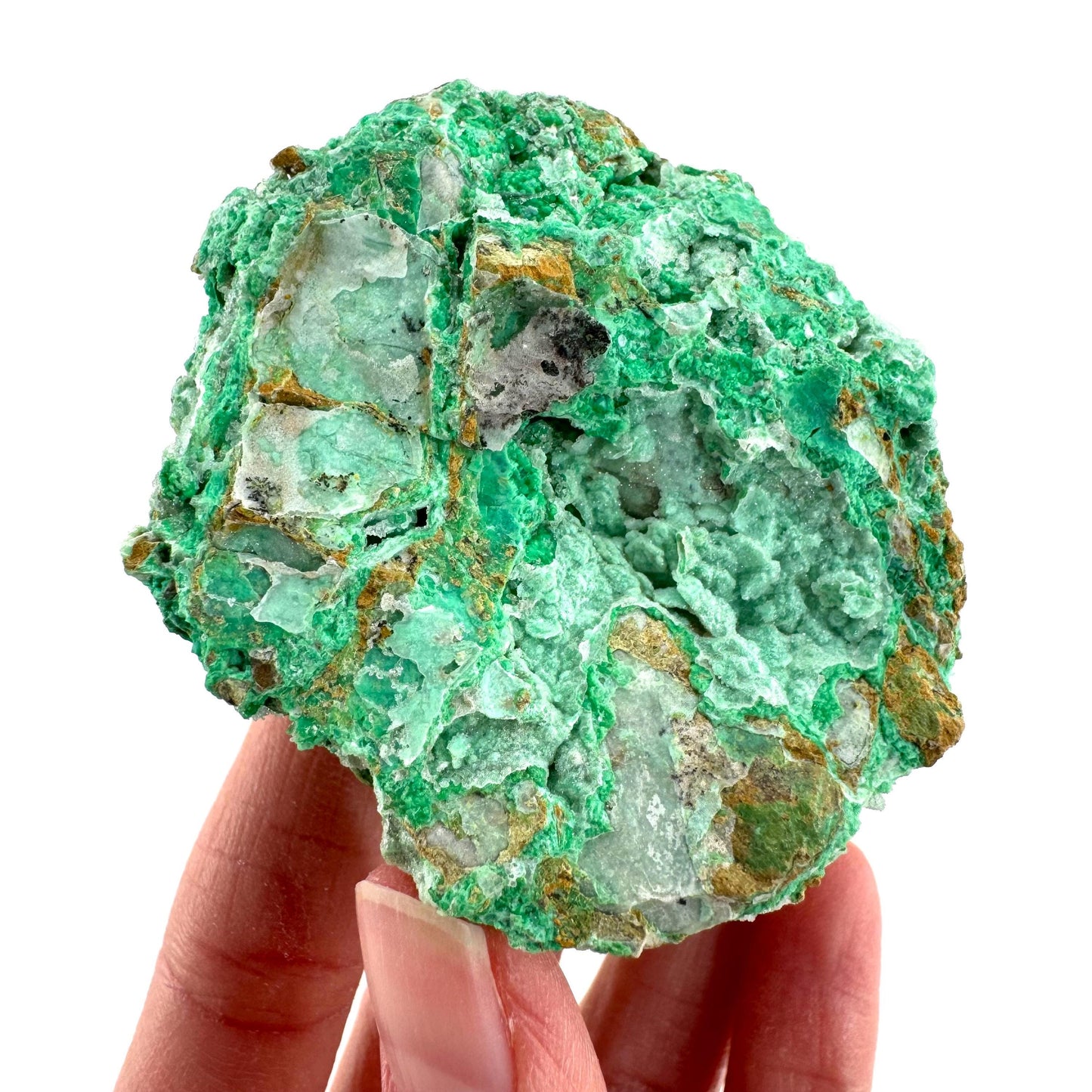 Mint Chrysoprase | Druzy Crystal, mineral specimen from Indonesia