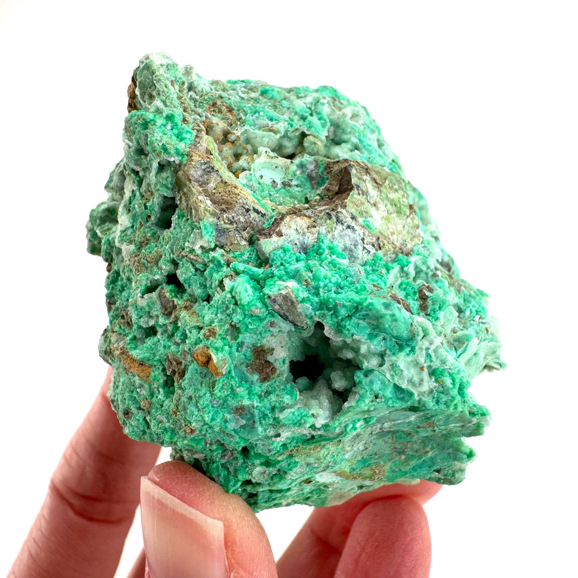Mint Chrysoprase | Druzy Crystal, mineral specimen from Indonesia