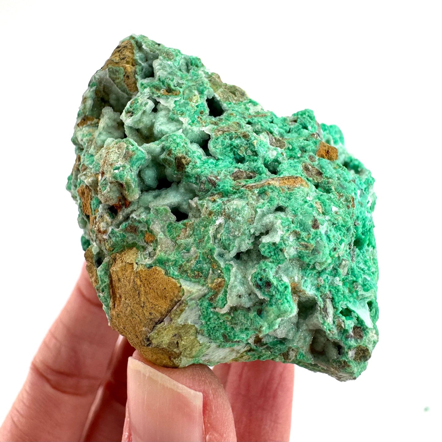 Mint Chrysoprase | Druzy Crystal, mineral specimen from Indonesia