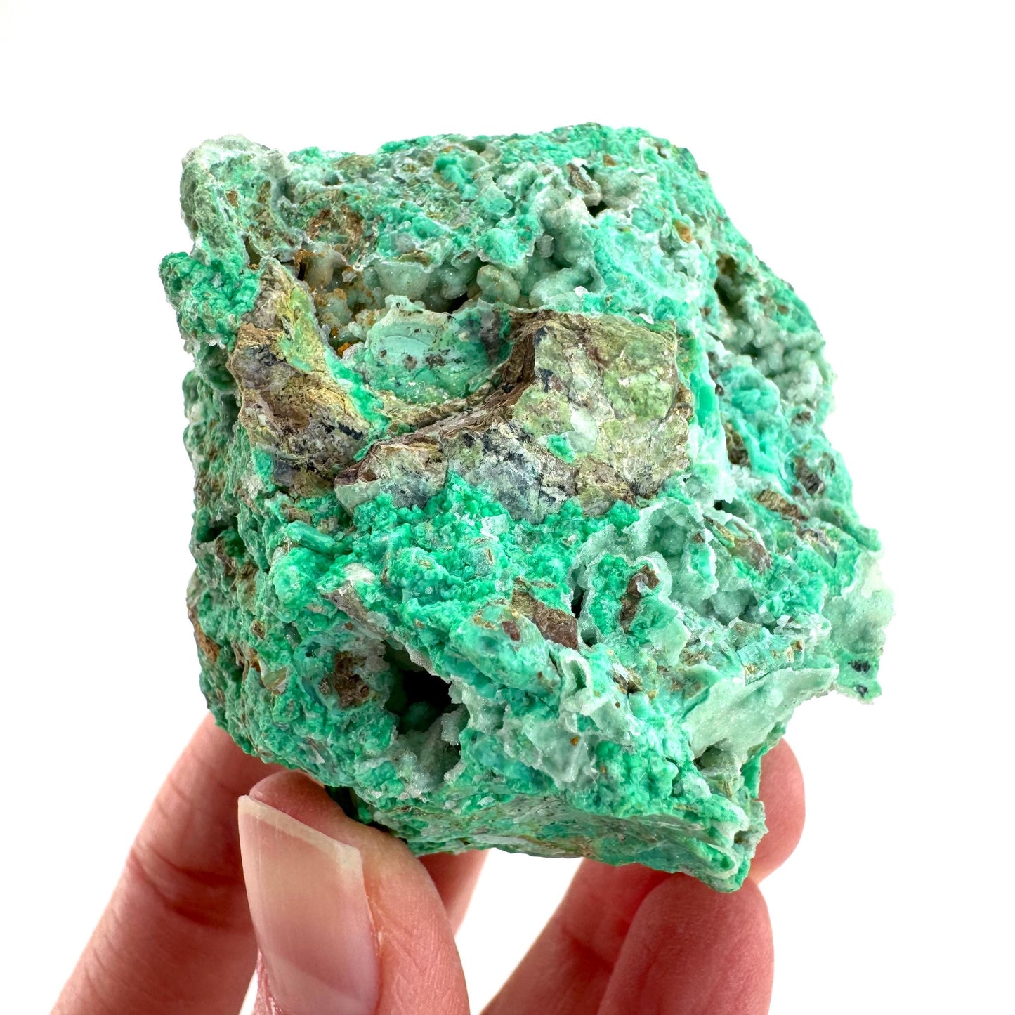 Mint Chrysoprase | Druzy Crystal, mineral specimen from Indonesia