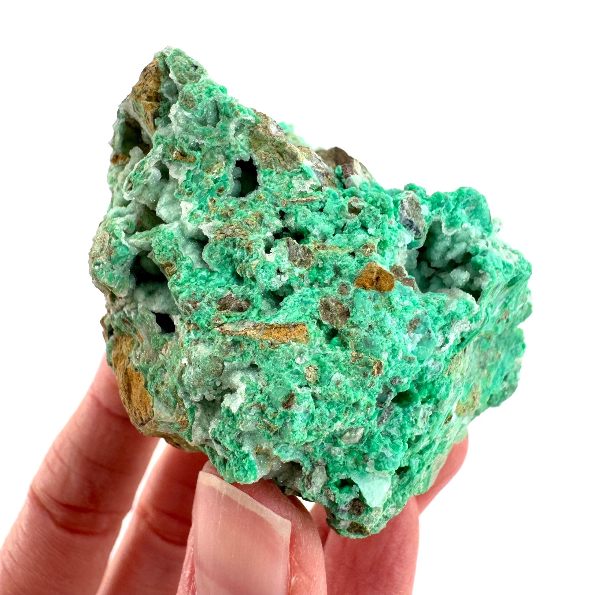 Mint Chrysoprase | Druzy Crystal, mineral specimen from Indonesia