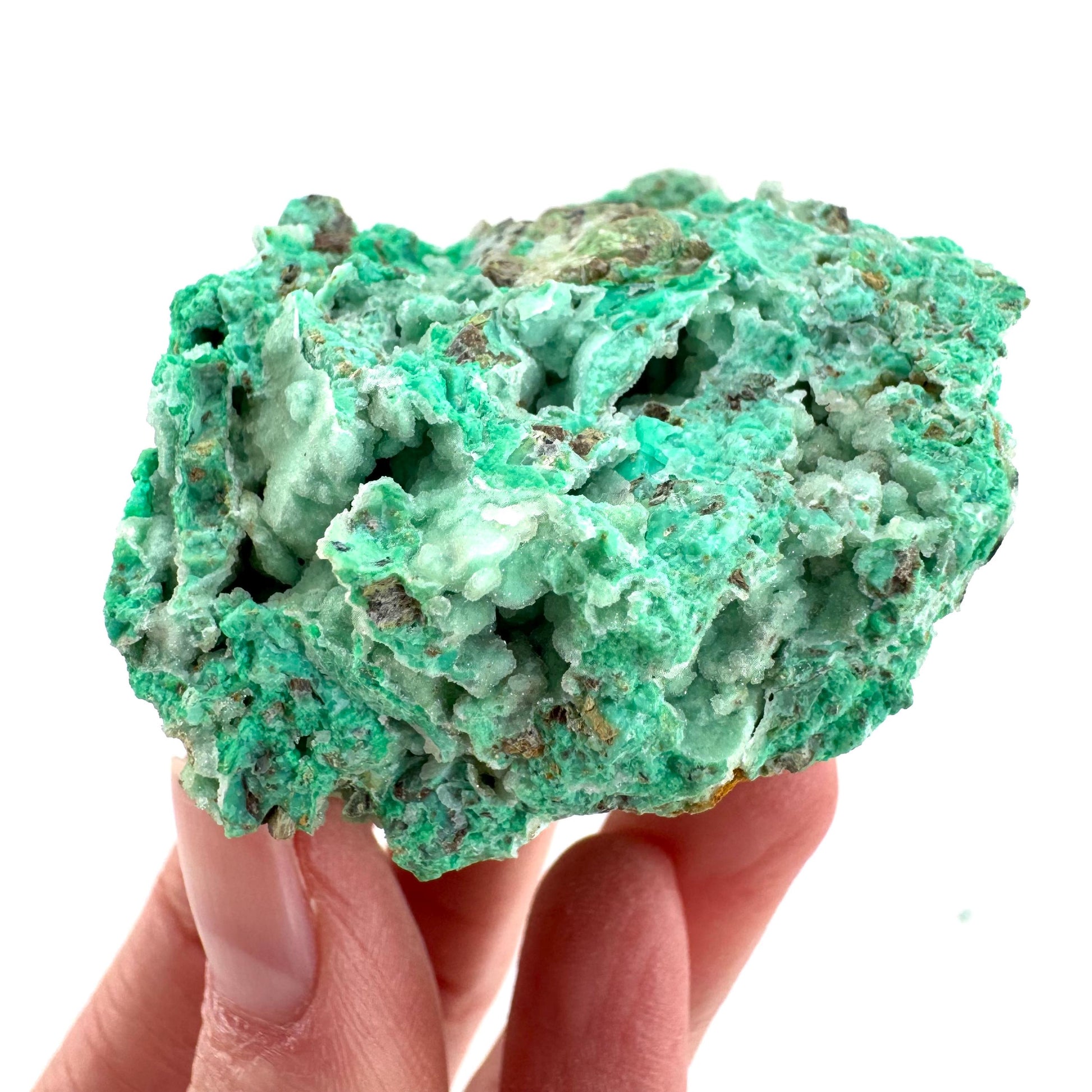 Mint Chrysoprase | Druzy Crystal, mineral specimen from Indonesia