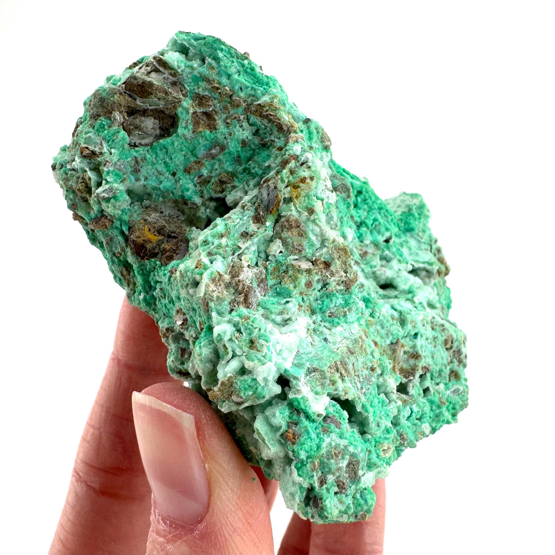 Mint Chrysoprase | Druzy Crystal, mineral specimen from Indonesia