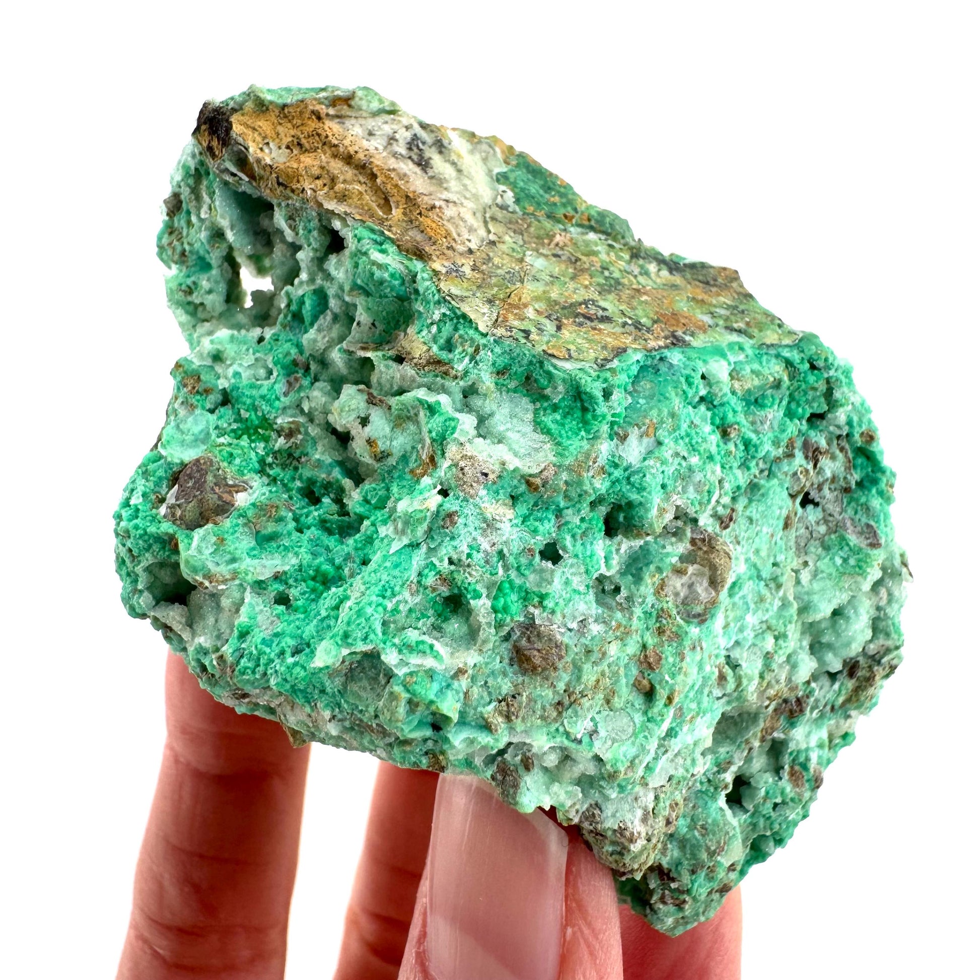 Mint Chrysoprase | Druzy Crystal, mineral specimen from Indonesia