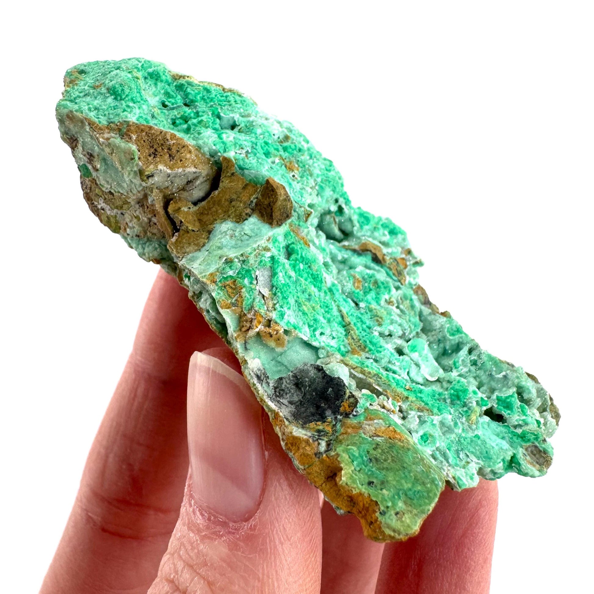 Mint Chrysoprase | Druzy Crystal, mineral specimen from Indonesia
