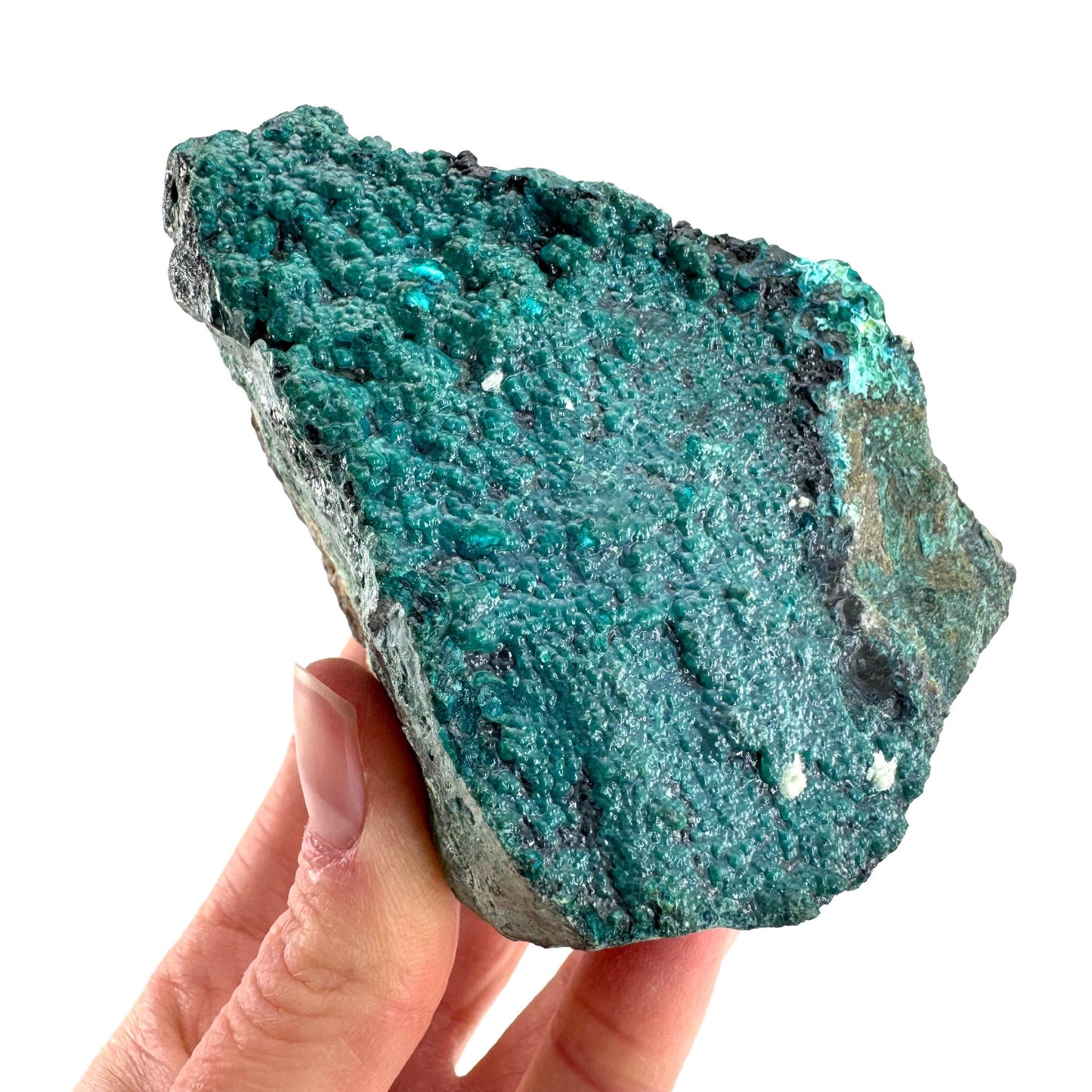 Silica Chrysocolla | natural blue crystal, mineral specimen from DR Congo