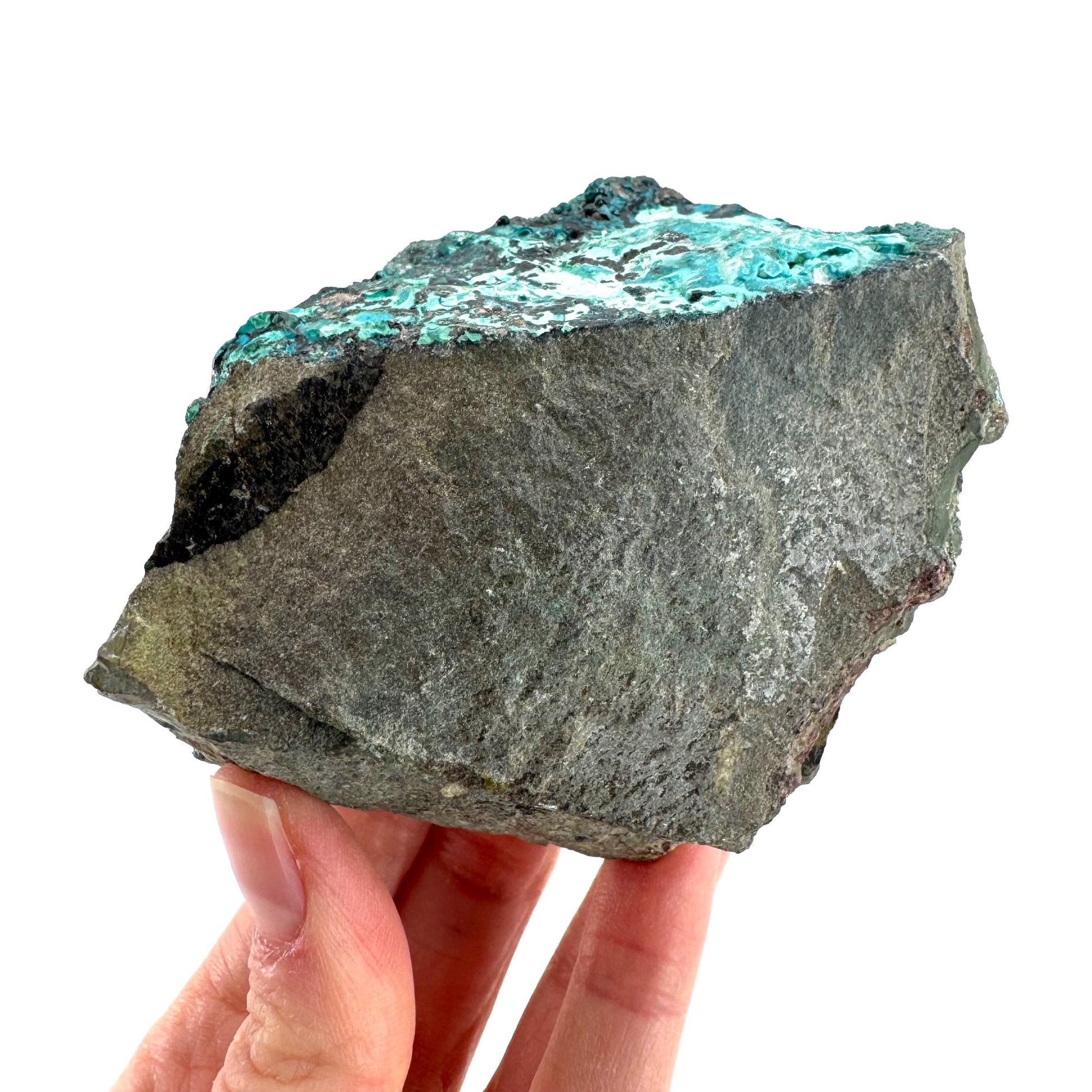 Silica Chrysocolla | natural blue crystal, mineral specimen from DR Congo