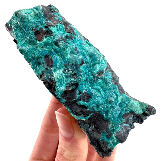 Silica Chrysocolla | natural blue crystal, mineral specimen from DR Congo