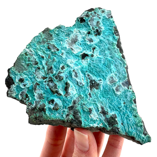 Silica Chrysocolla | natural blue crystal, mineral specimen from DR Congo