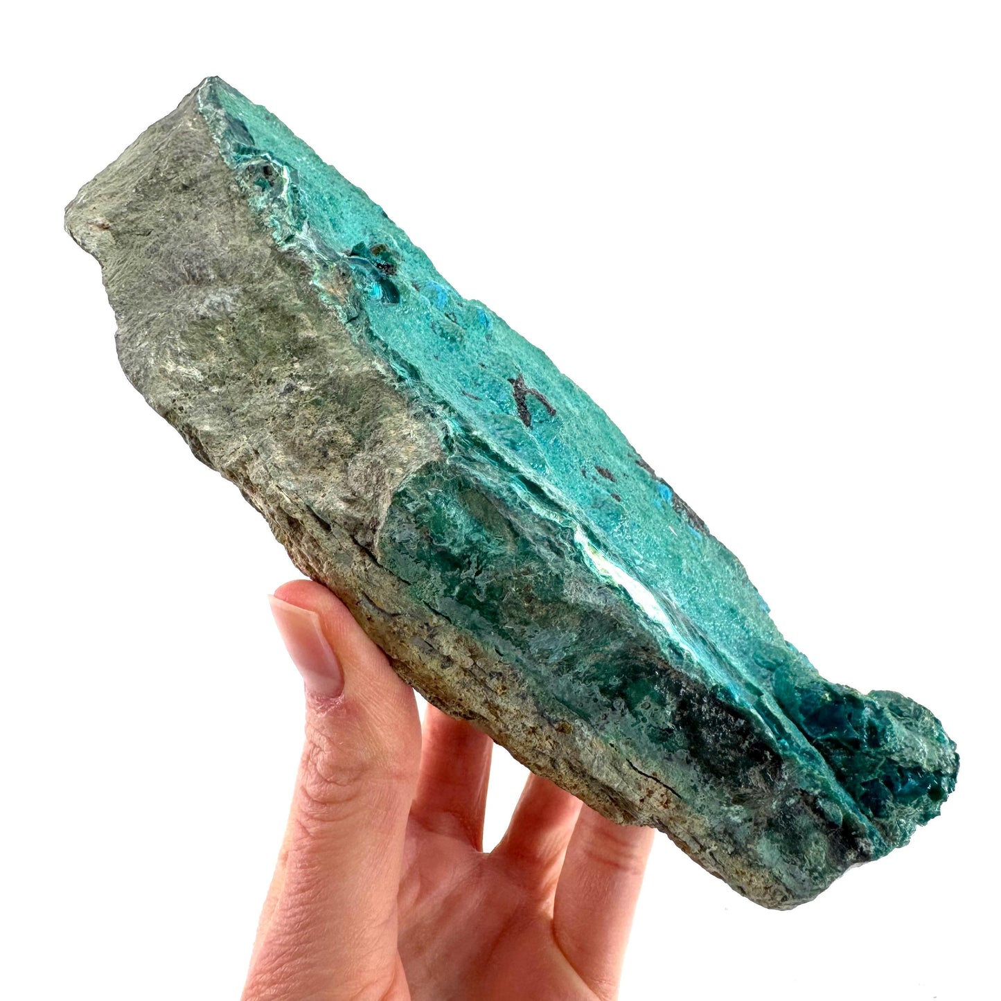 Silica Chrysocolla | natural blue crystal, mineral specimen from DR Congo