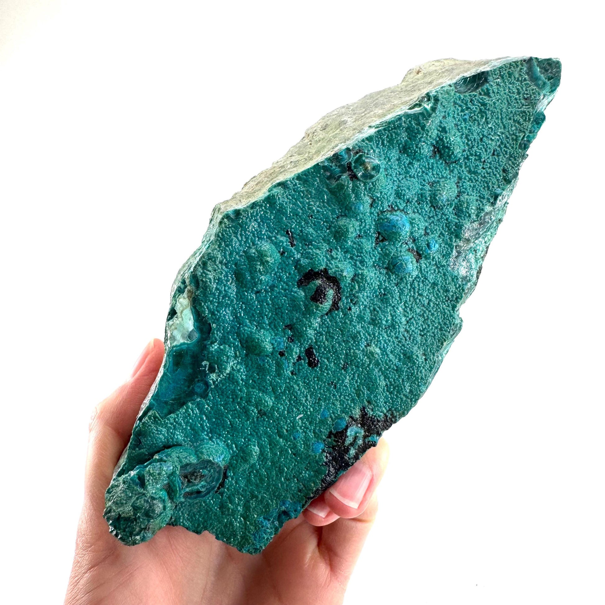 Silica Chrysocolla | natural blue crystal, mineral specimen from DR Congo