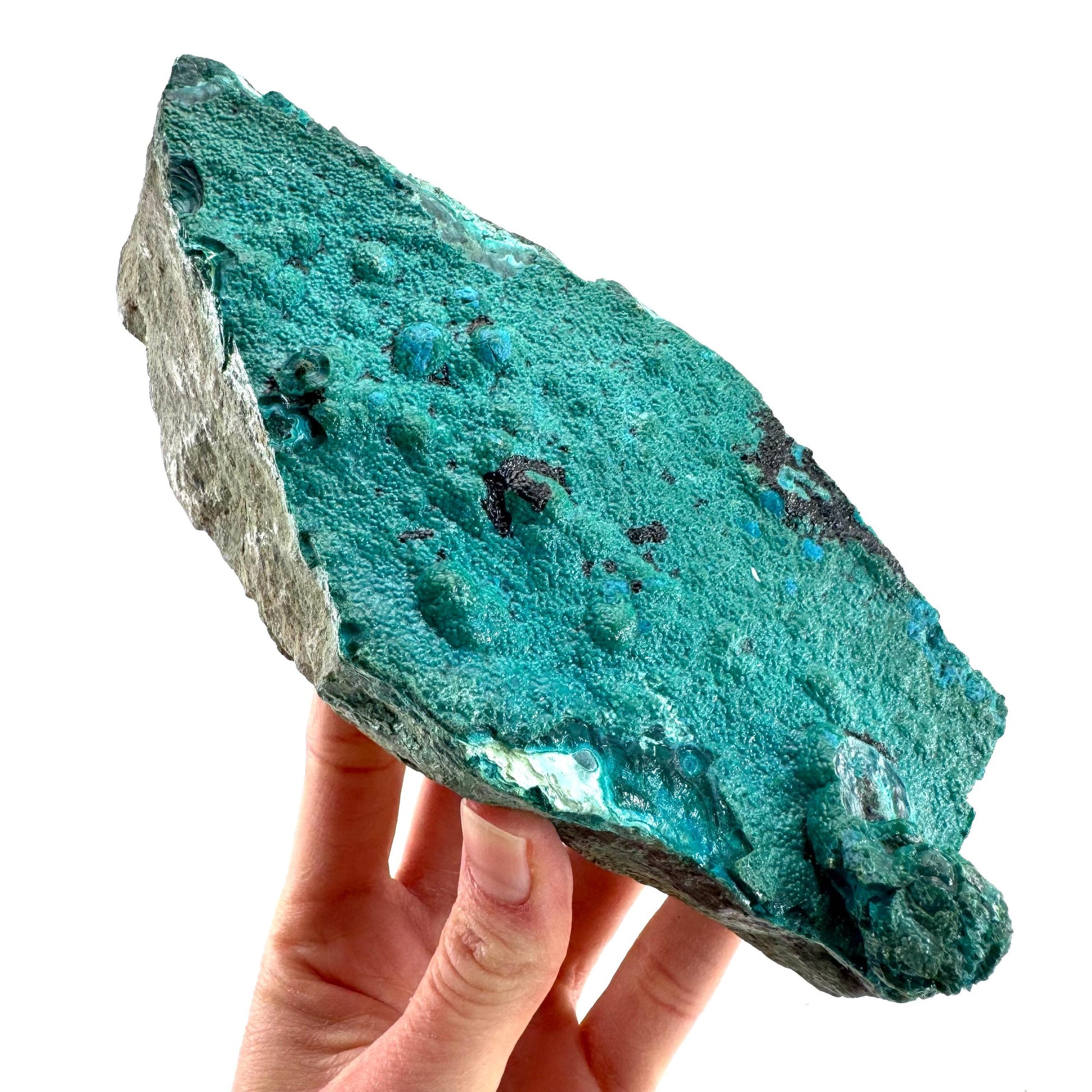 Silica Chrysocolla | natural blue crystal, mineral specimen from DR Congo