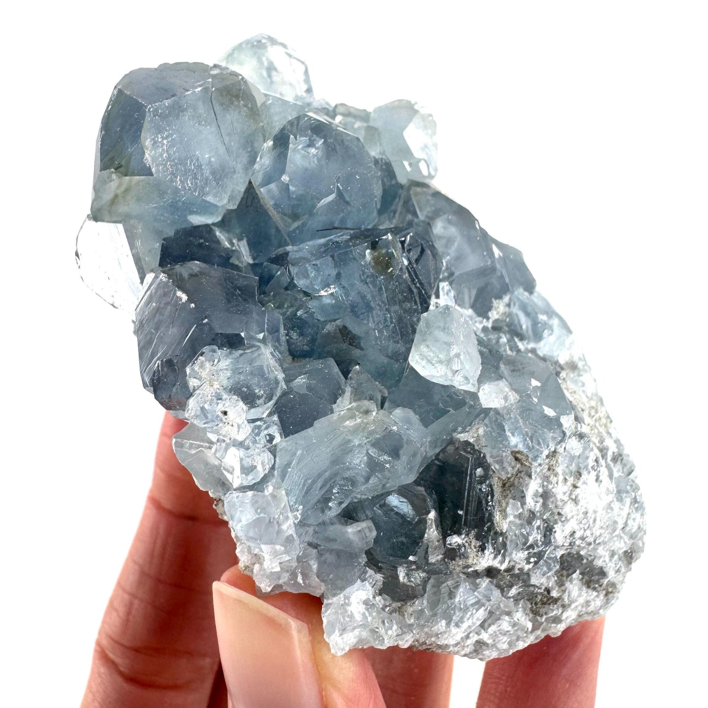 Celestite | natural blue crystal, mineral specimen from Madagascar