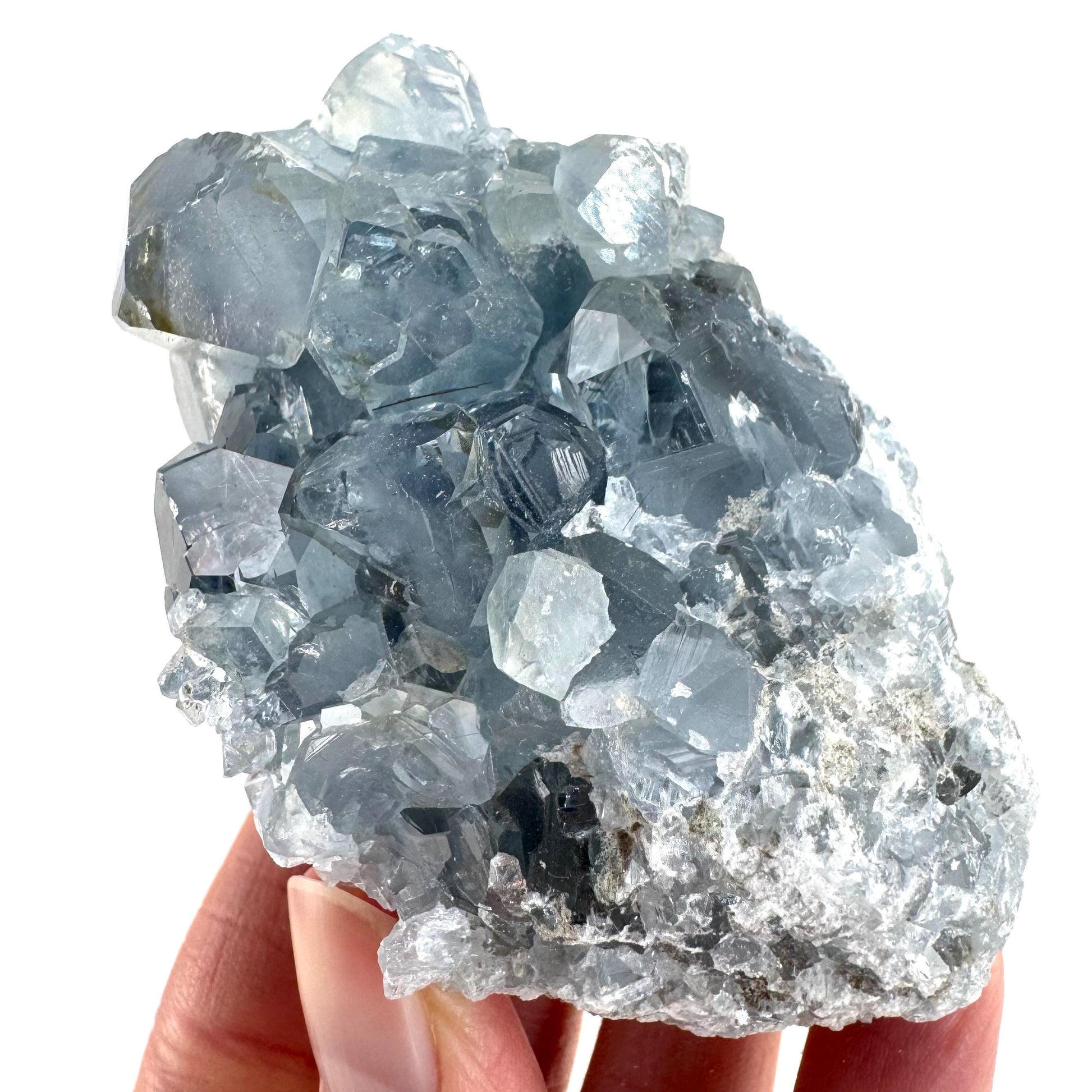 Celestite | natural blue crystal, mineral specimen from Madagascar