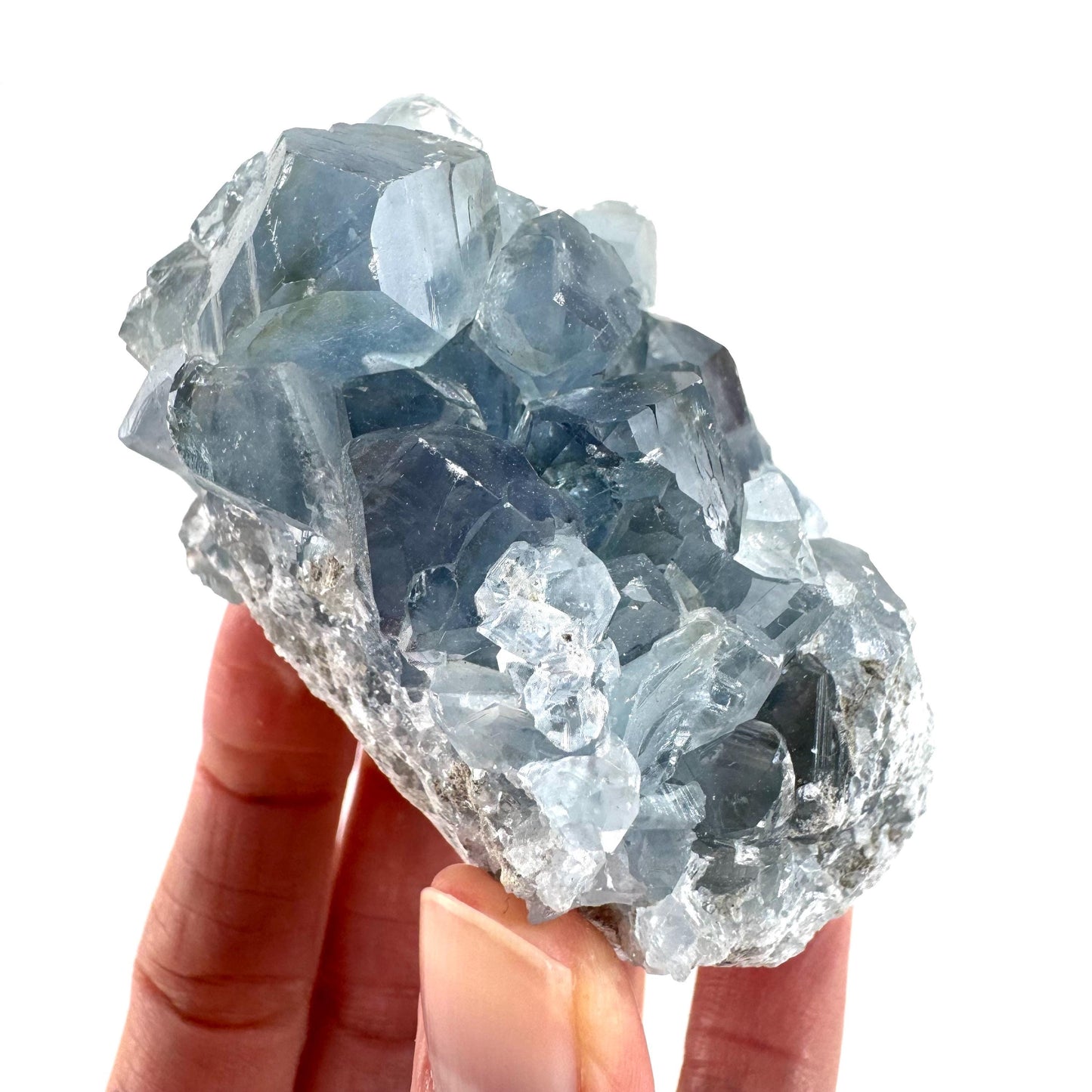 Celestite | natural blue crystal, mineral specimen from Madagascar