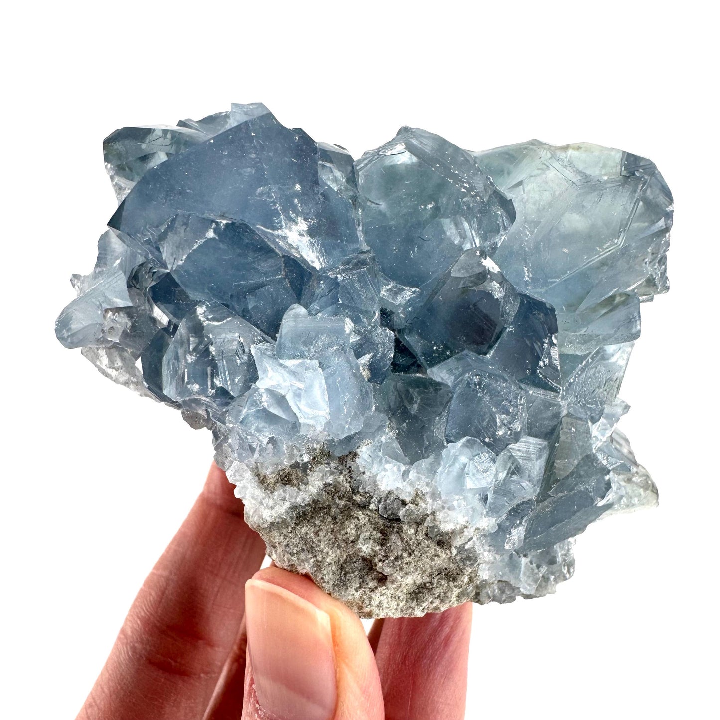 Celestite | natural blue crystal, mineral specimen from Madagascar