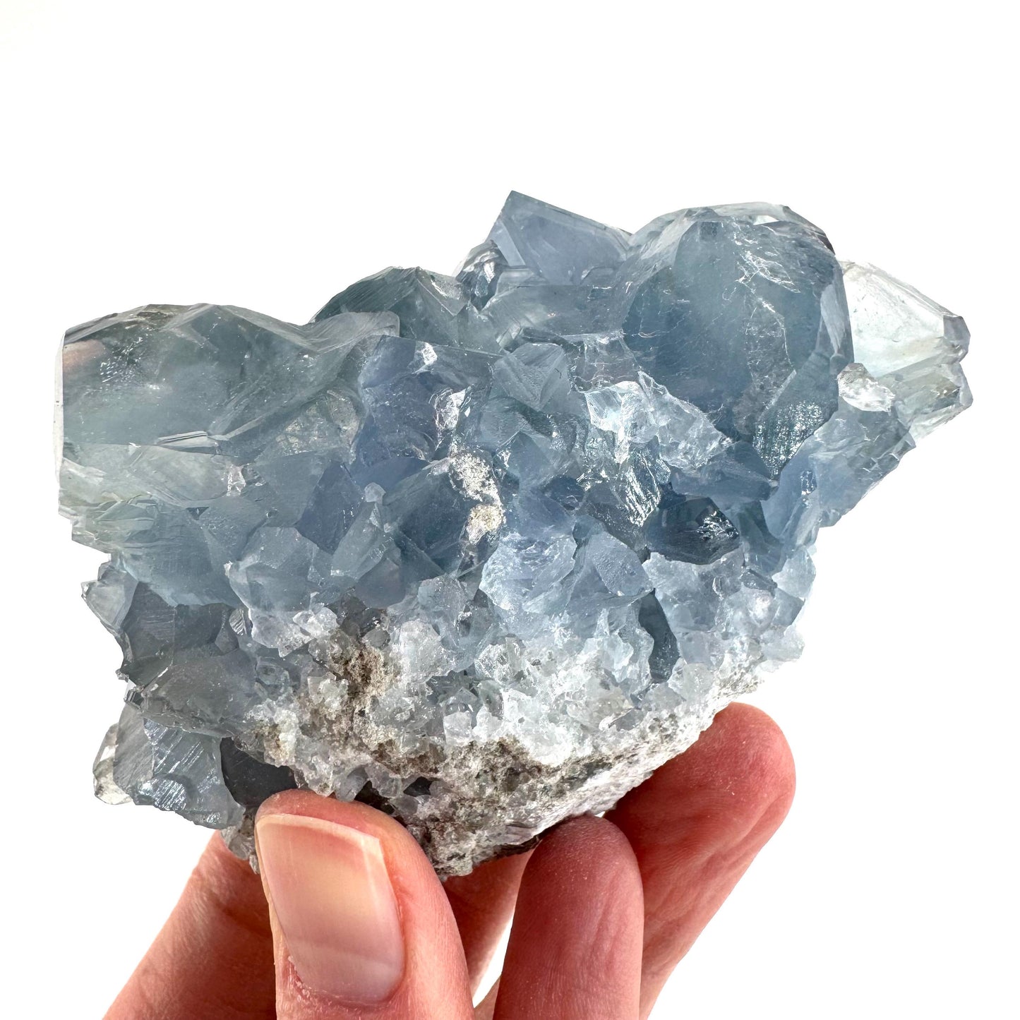 Celestite | natural blue crystal, mineral specimen from Madagascar