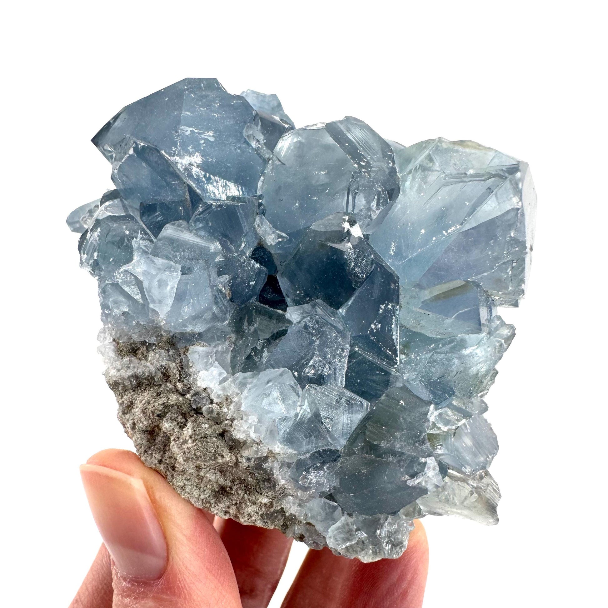 Celestite | natural blue crystal, mineral specimen from Madagascar