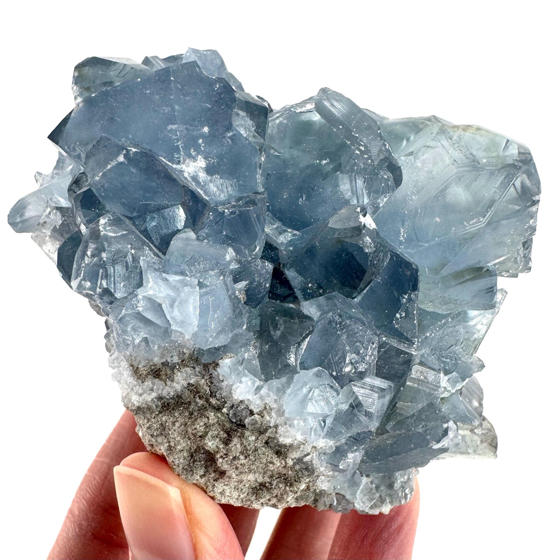 Celestite | natural blue crystal, mineral specimen from Madagascar