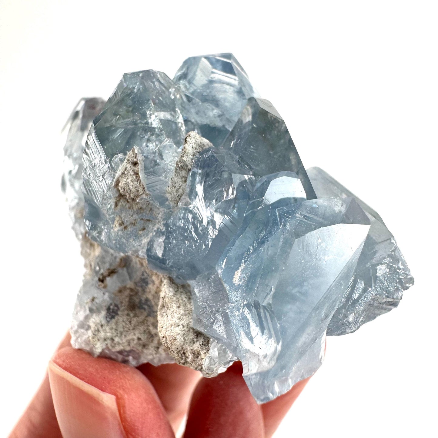 Celestite | natural blue crystal, mineral specimen from Madagascar