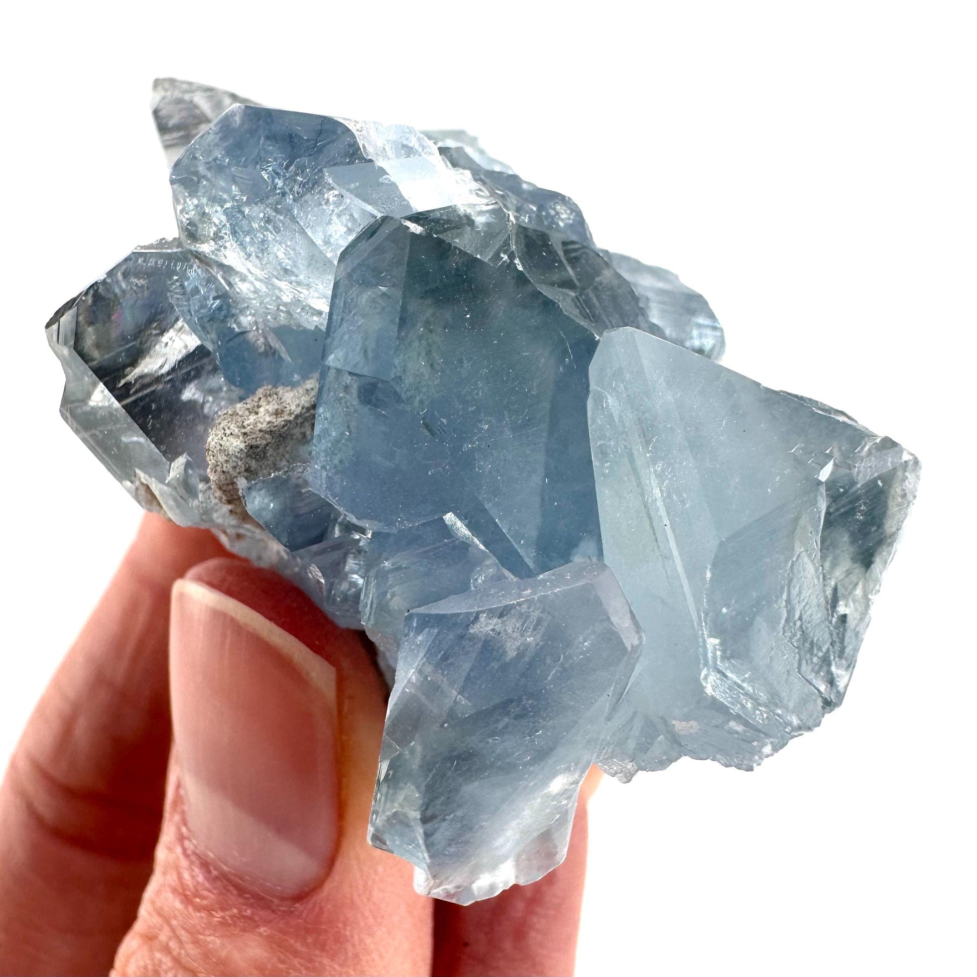 Celestite | natural blue crystal, mineral specimen from Madagascar