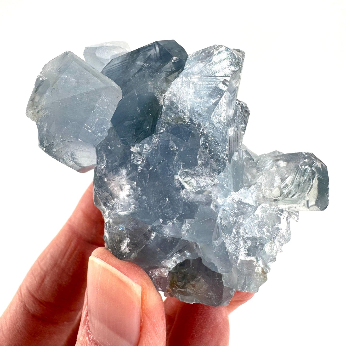 Celestite | natural blue crystal, mineral specimen from Madagascar