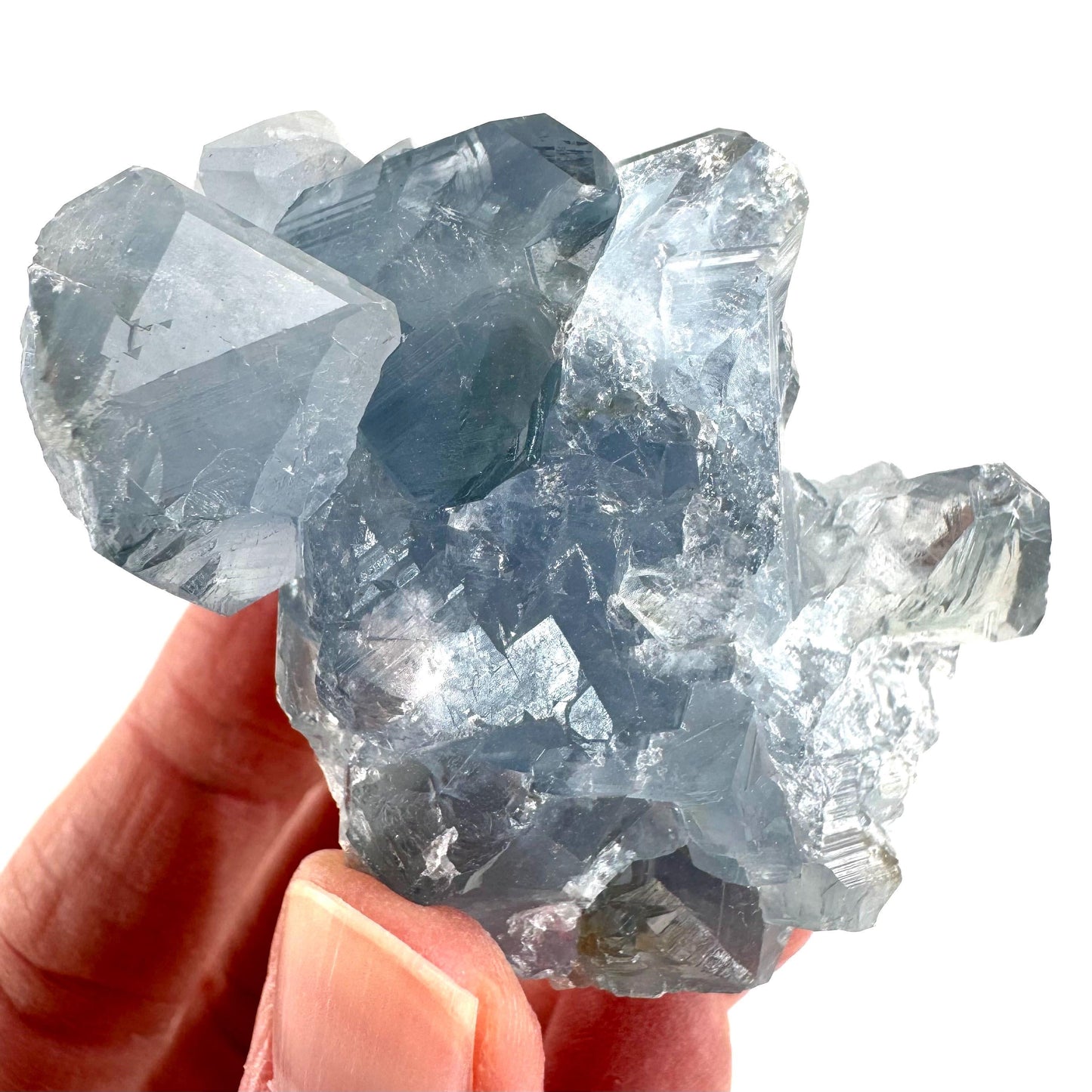 Celestite | natural blue crystal, mineral specimen from Madagascar
