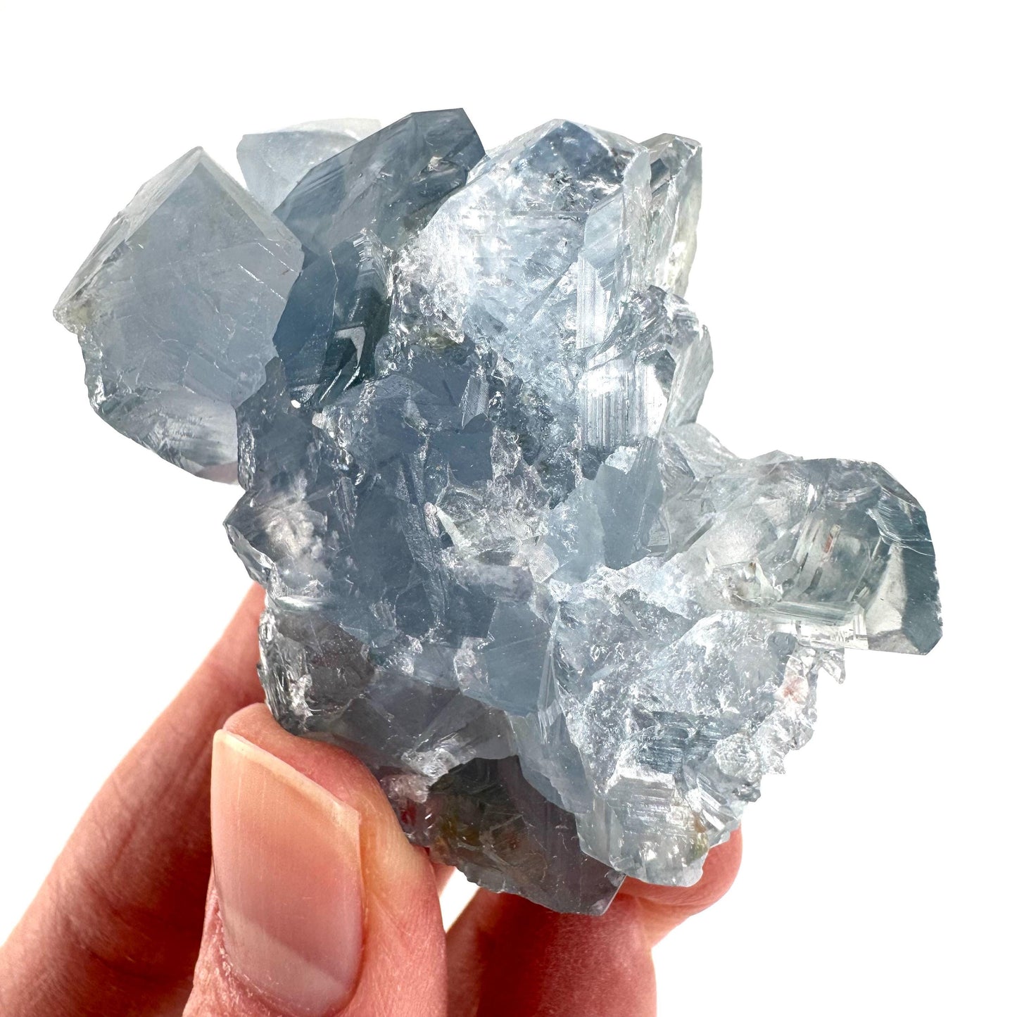Celestite | natural blue crystal, mineral specimen from Madagascar