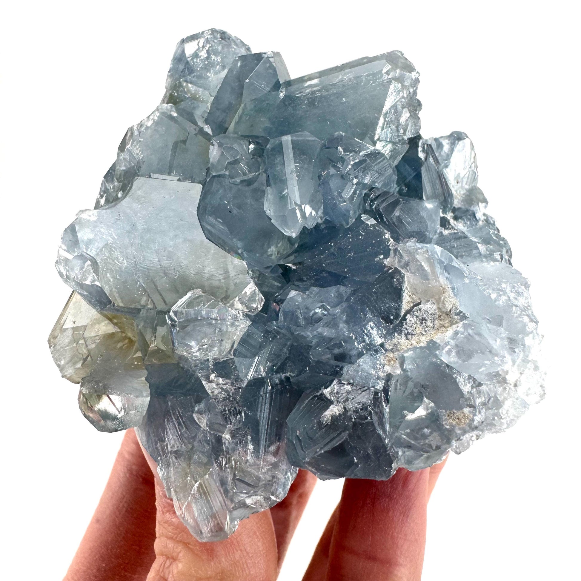 Celestite | natural blue crystal, mineral specimen from Madagascar