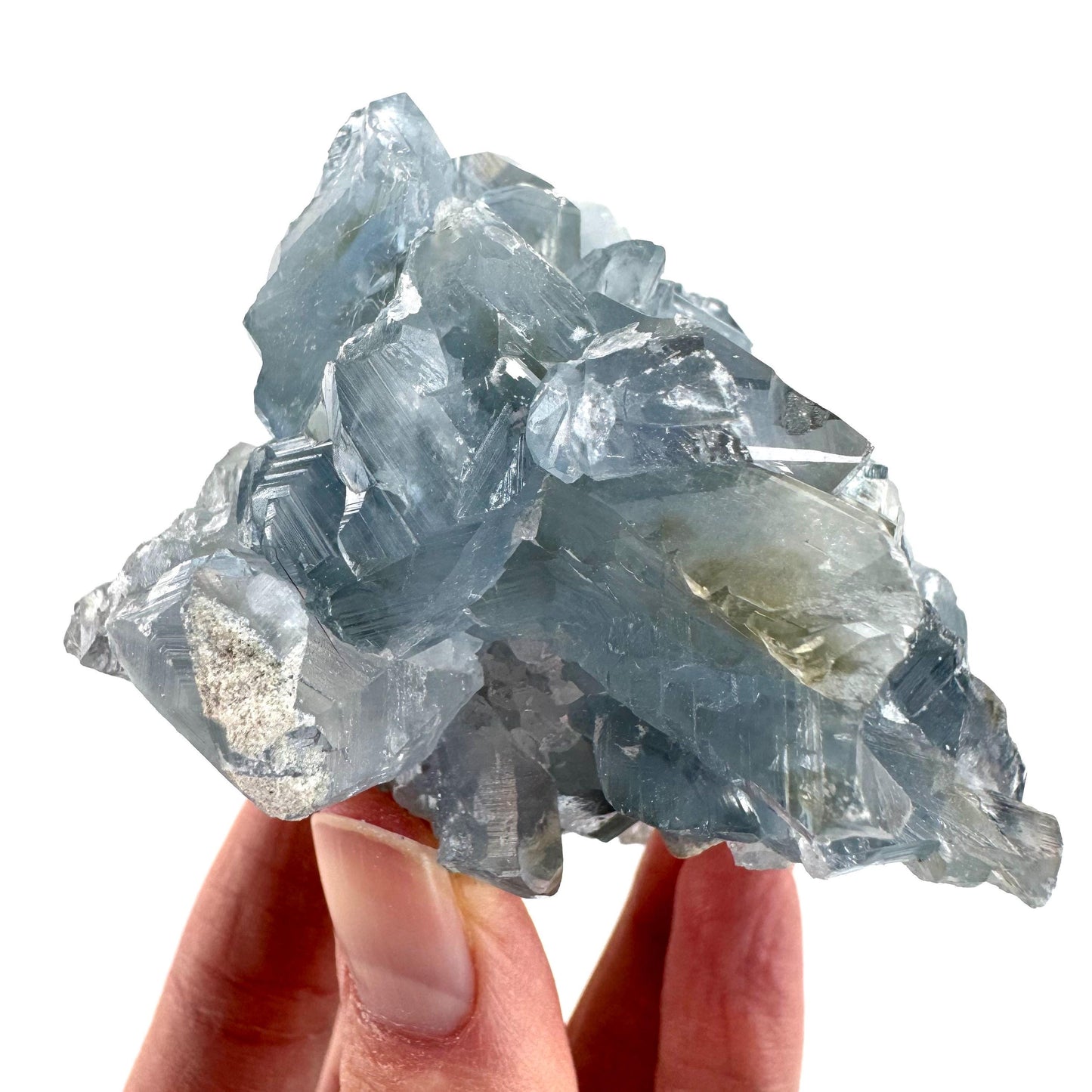 Celestite | natural blue crystal, mineral specimen from Madagascar