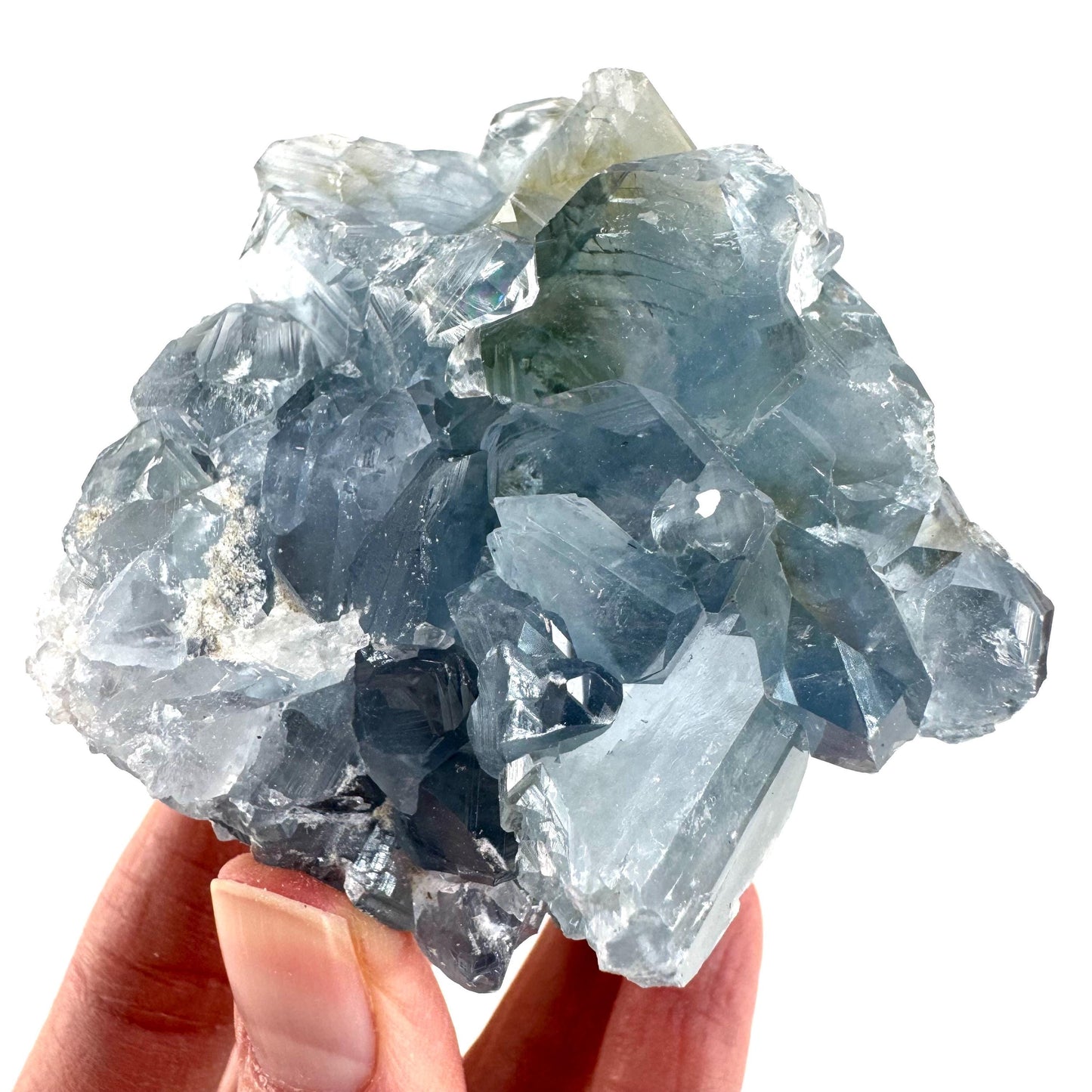 Celestite | natural blue crystal, mineral specimen from Madagascar