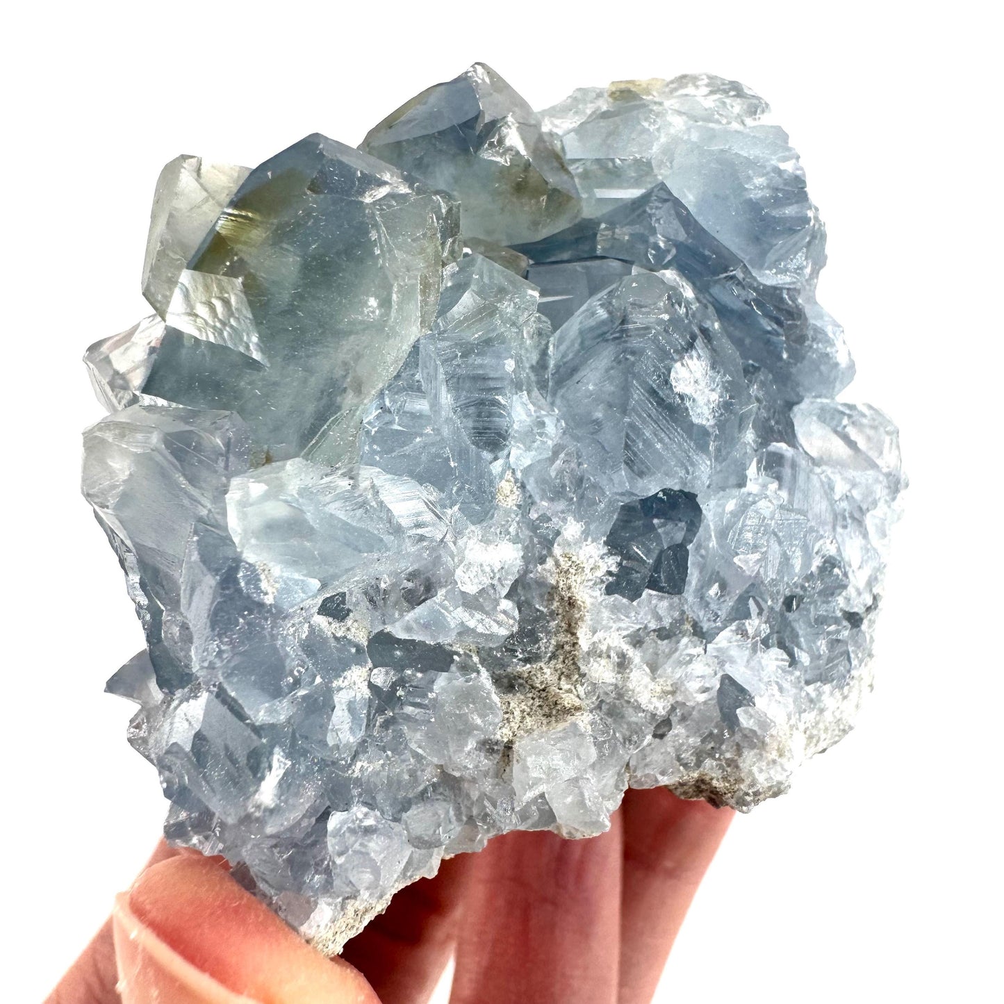 Celestite | natural blue crystal, mineral specimen from Madagascar
