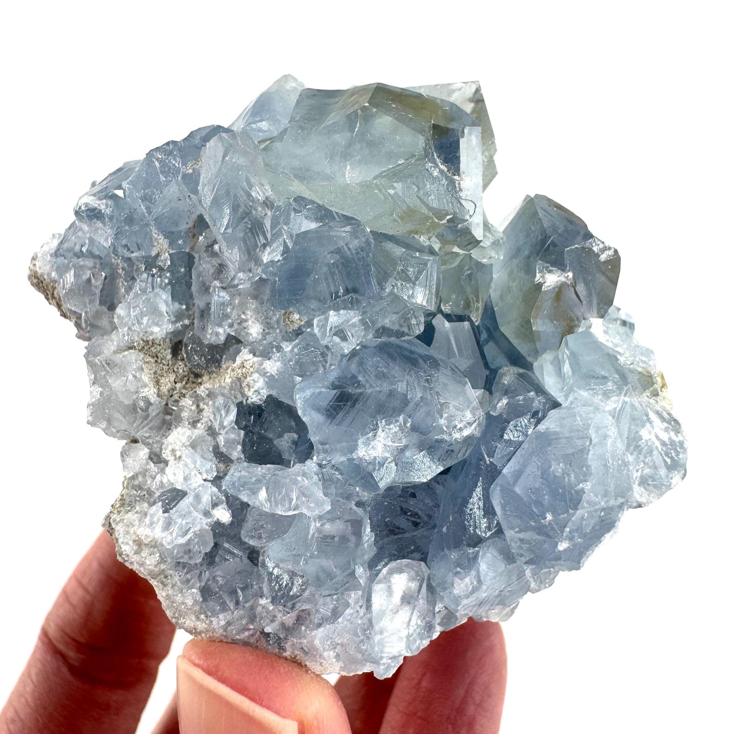 Celestite | natural blue crystal, mineral specimen from Madagascar