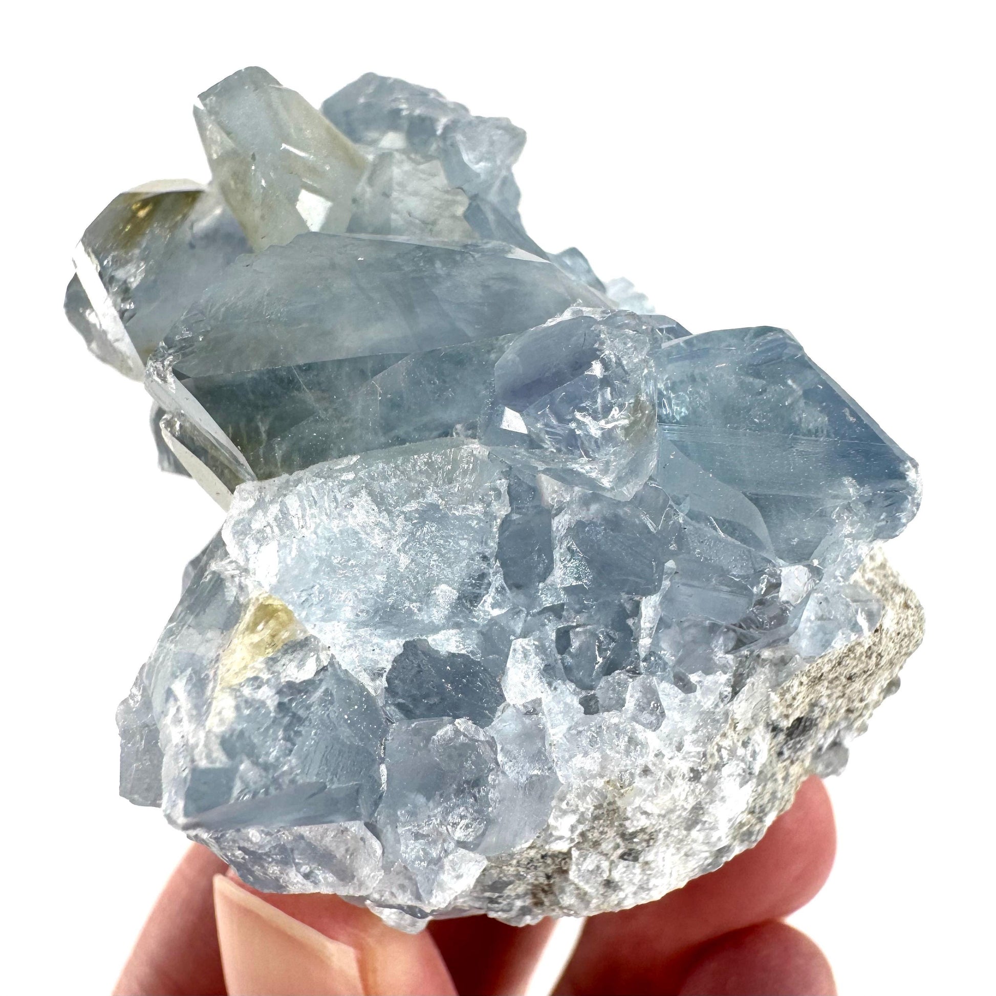 Celestite | natural blue crystal, mineral specimen from Madagascar