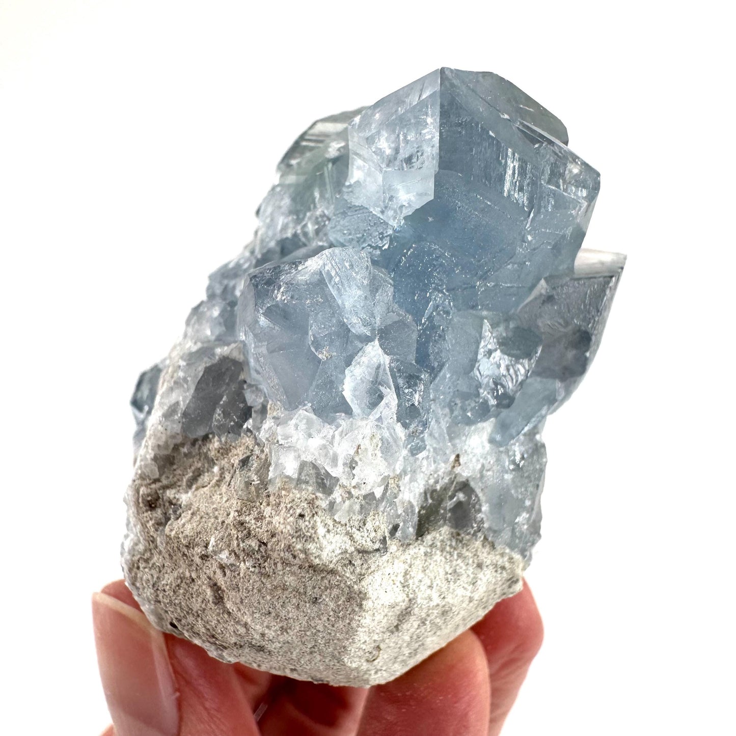 Celestite | natural blue crystal, mineral specimen from Madagascar