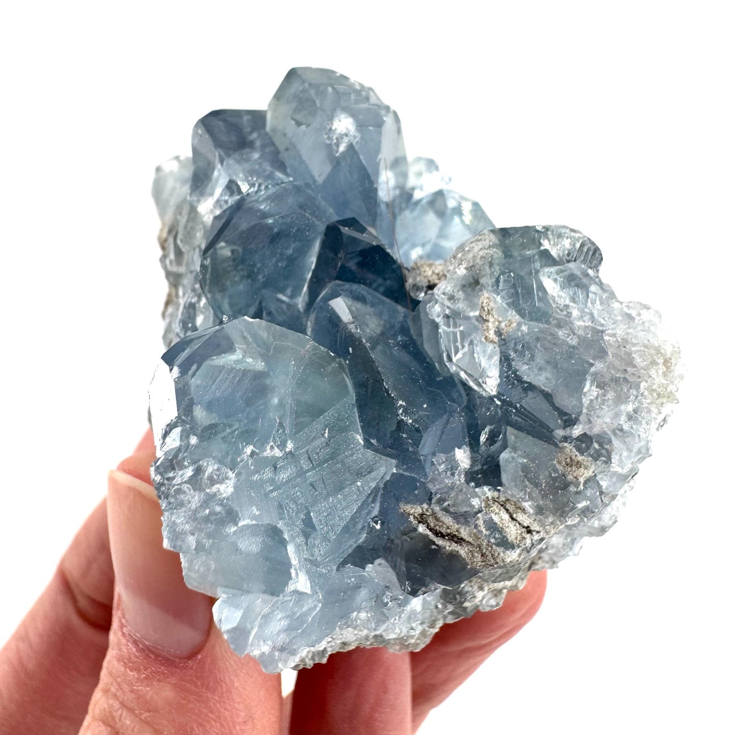 Celestite | natural blue crystal, mineral specimen from Madagascar