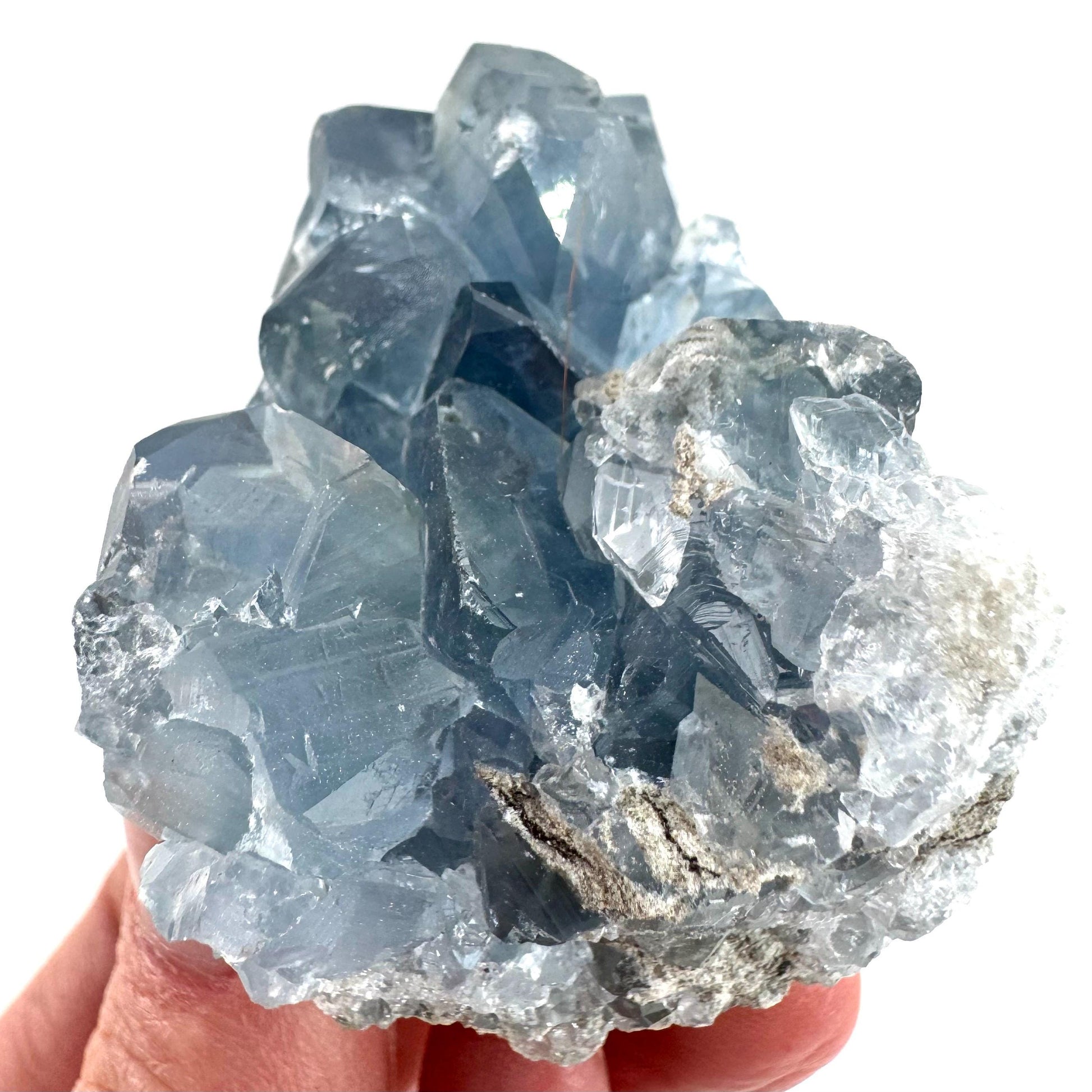 Celestite | natural blue crystal, mineral specimen from Madagascar