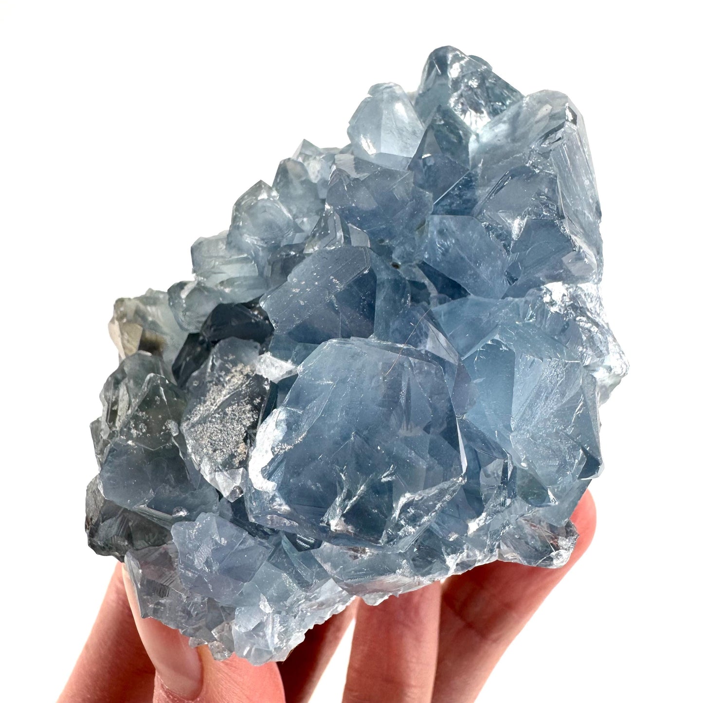 Celestite | natural blue crystal, mineral specimen from Madagascar