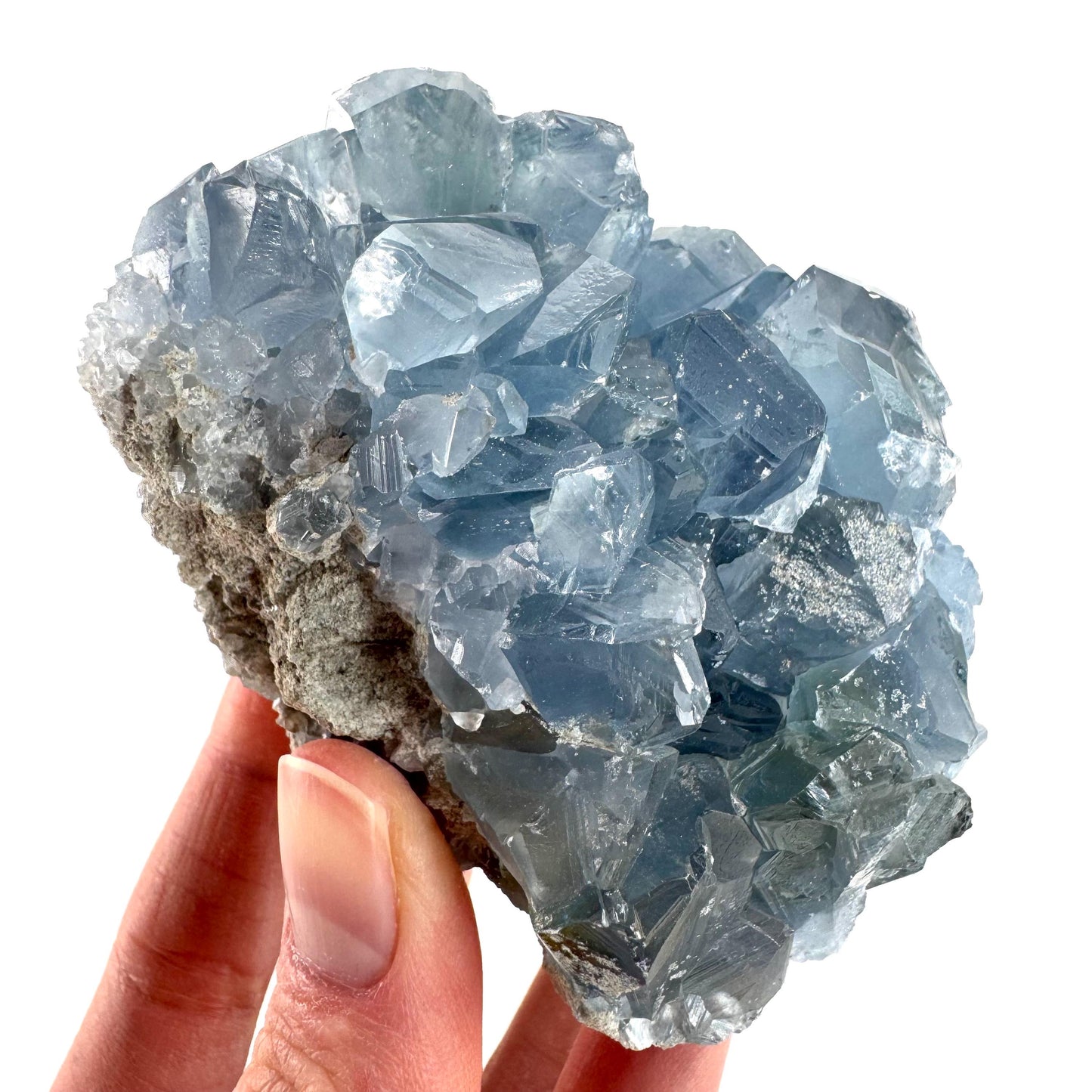Celestite | natural blue crystal, mineral specimen from Madagascar