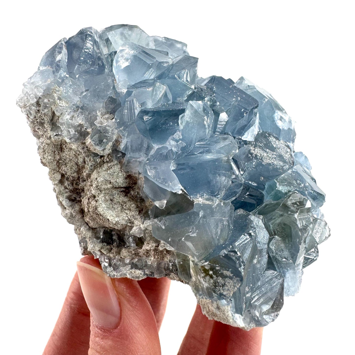 Celestite | natural blue crystal, mineral specimen from Madagascar
