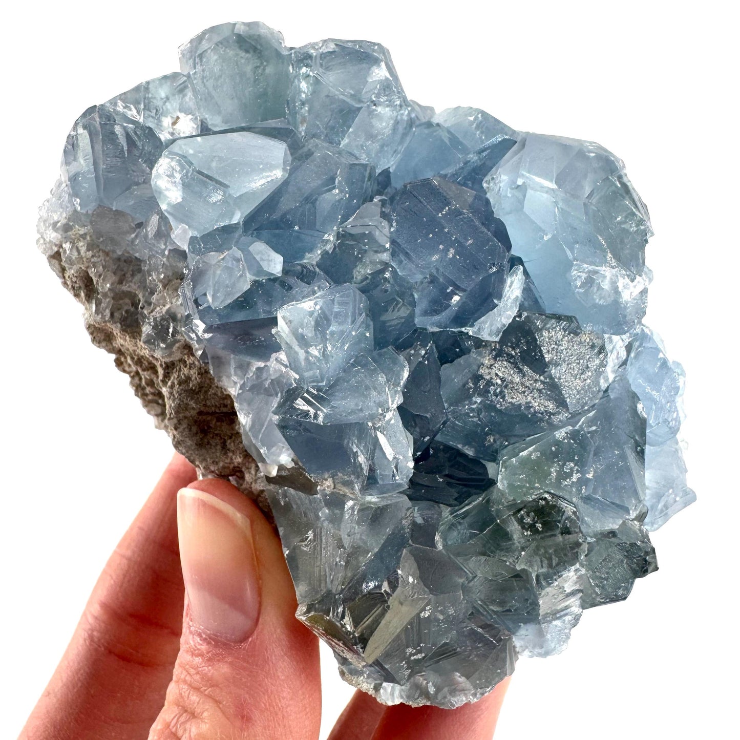 Celestite | natural blue crystal, mineral specimen from Madagascar
