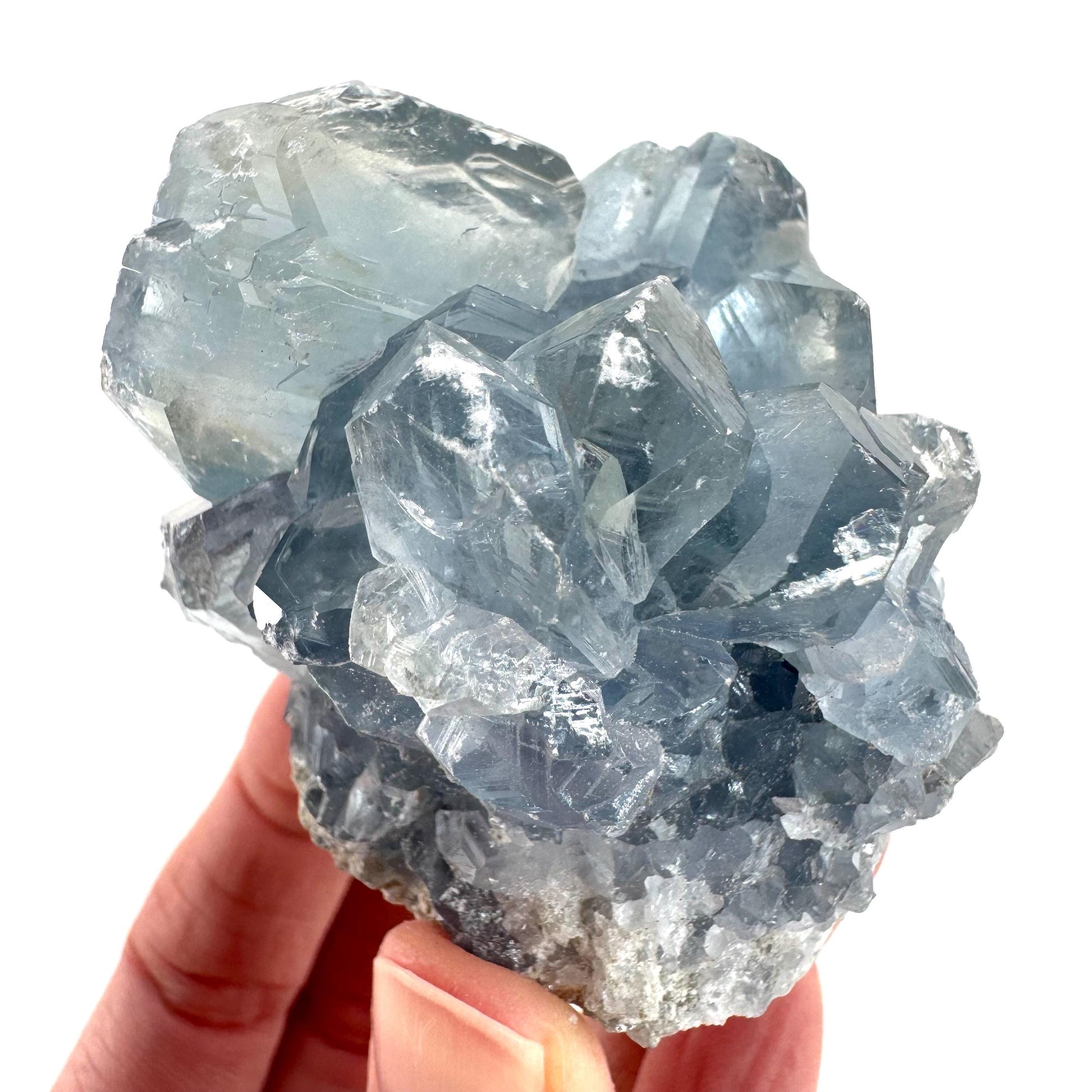 Celestite | natural blue crystal, mineral specimen from Madagascar